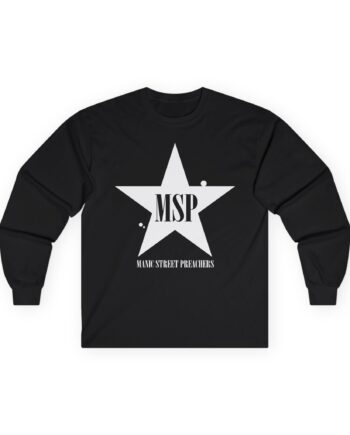 Manic Street Preachers Distressed Star Unisex Ultra Cotton Long Sleeve Tee