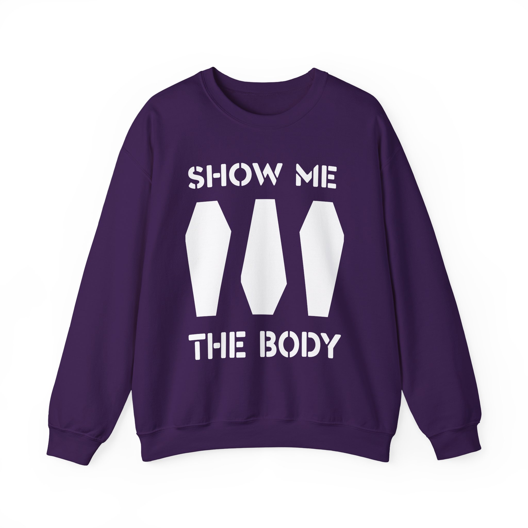 Show Me the Body Coffin Unisex Heavy Blendâ„¢ Crewneck Sweatshirt