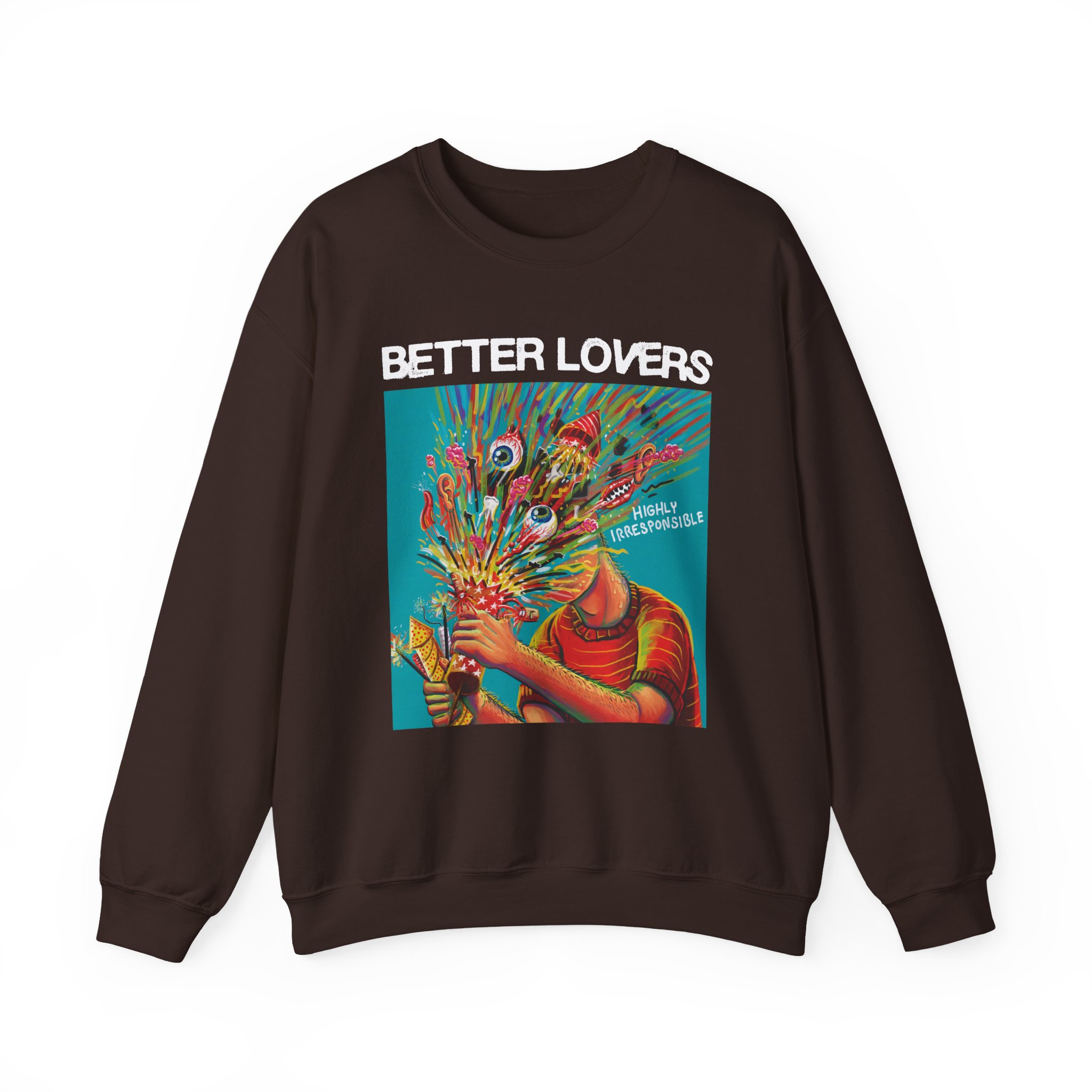 Better Lovers Highly Irresponsible Album Art Unisex Heavy Blendâ„¢ Crewneck Sweatshirt