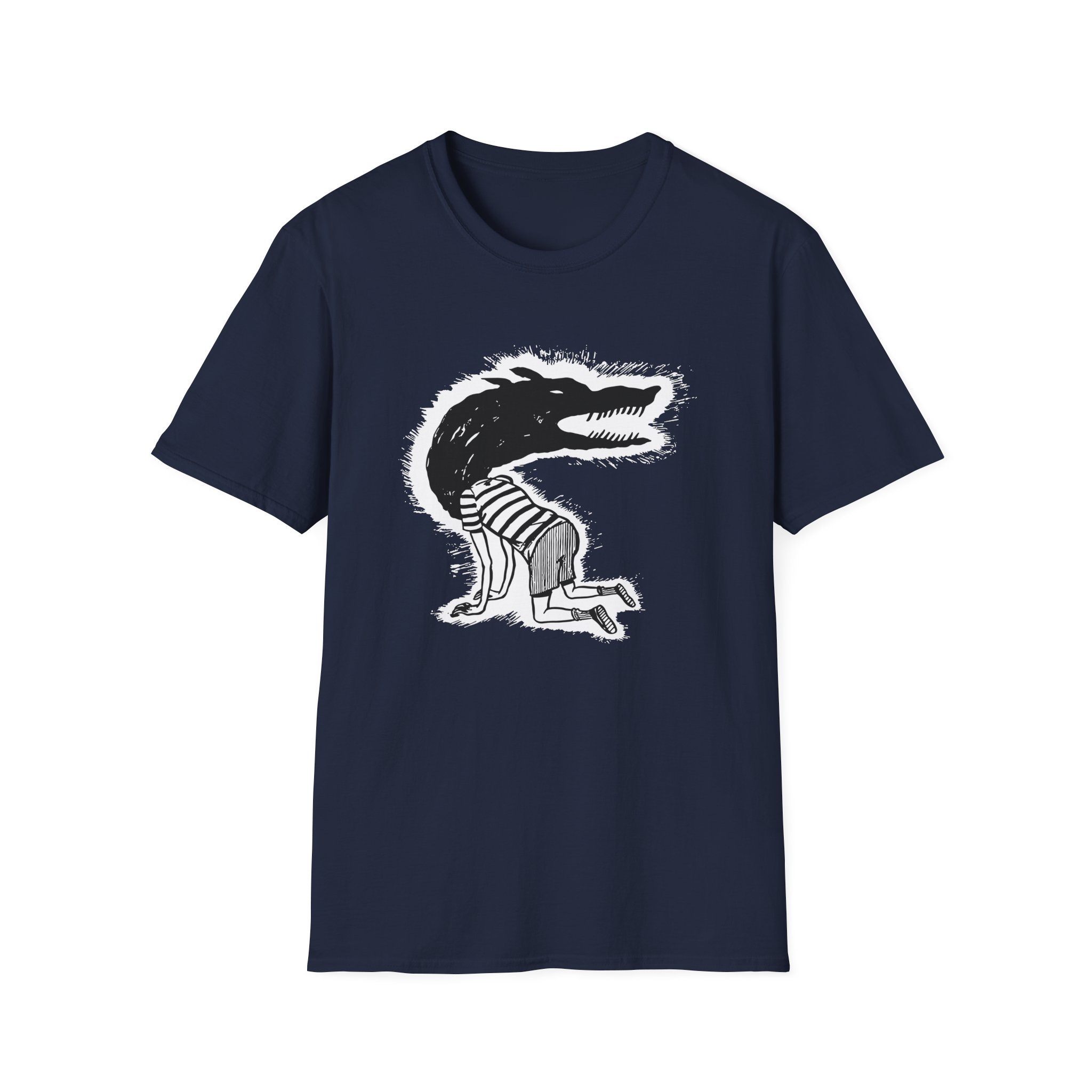 Fireworks Wolf Kid Unisex Softstyle T-Shirt