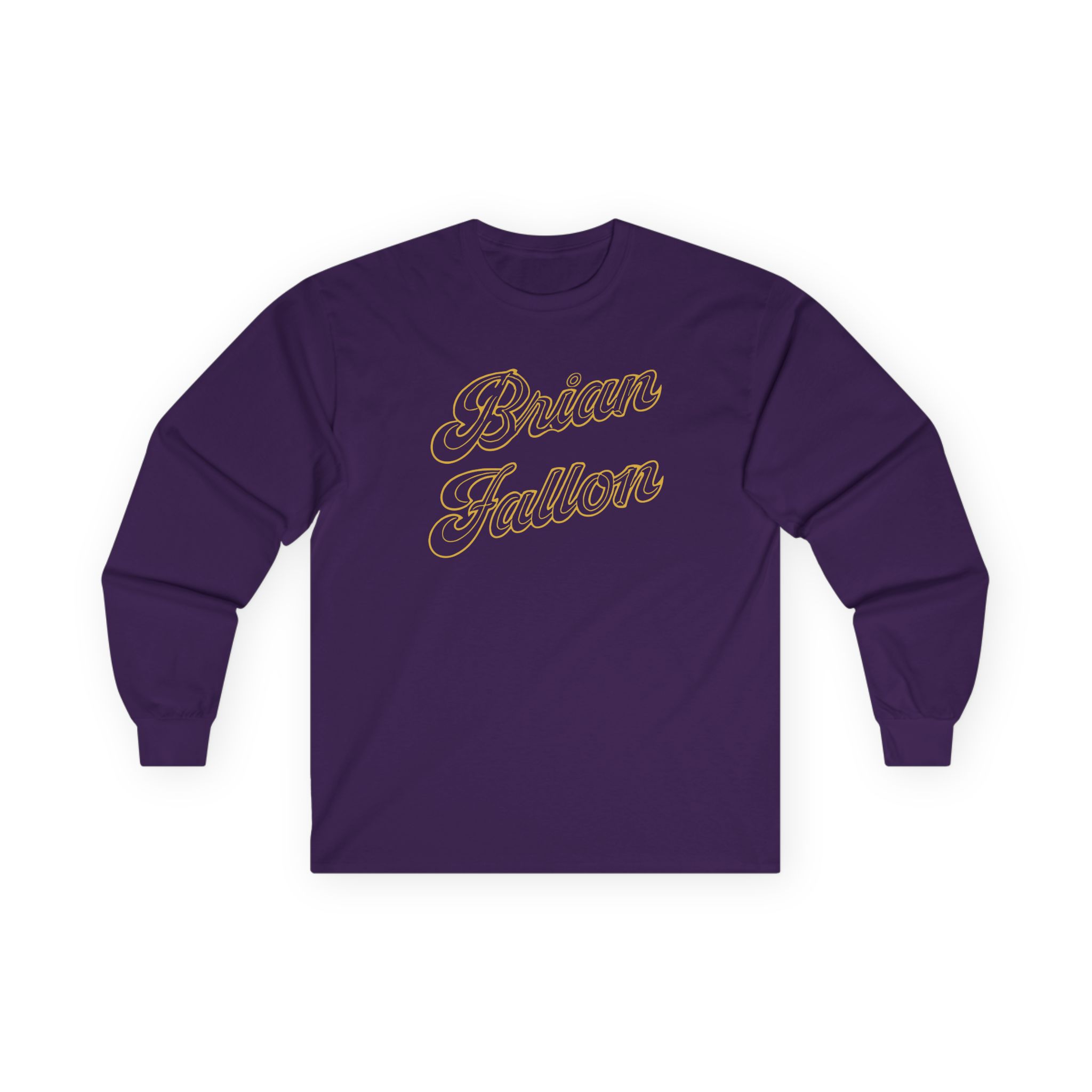 Brian Fallon Gold Text Unisex Ultra Cotton Long Sleeve Tee