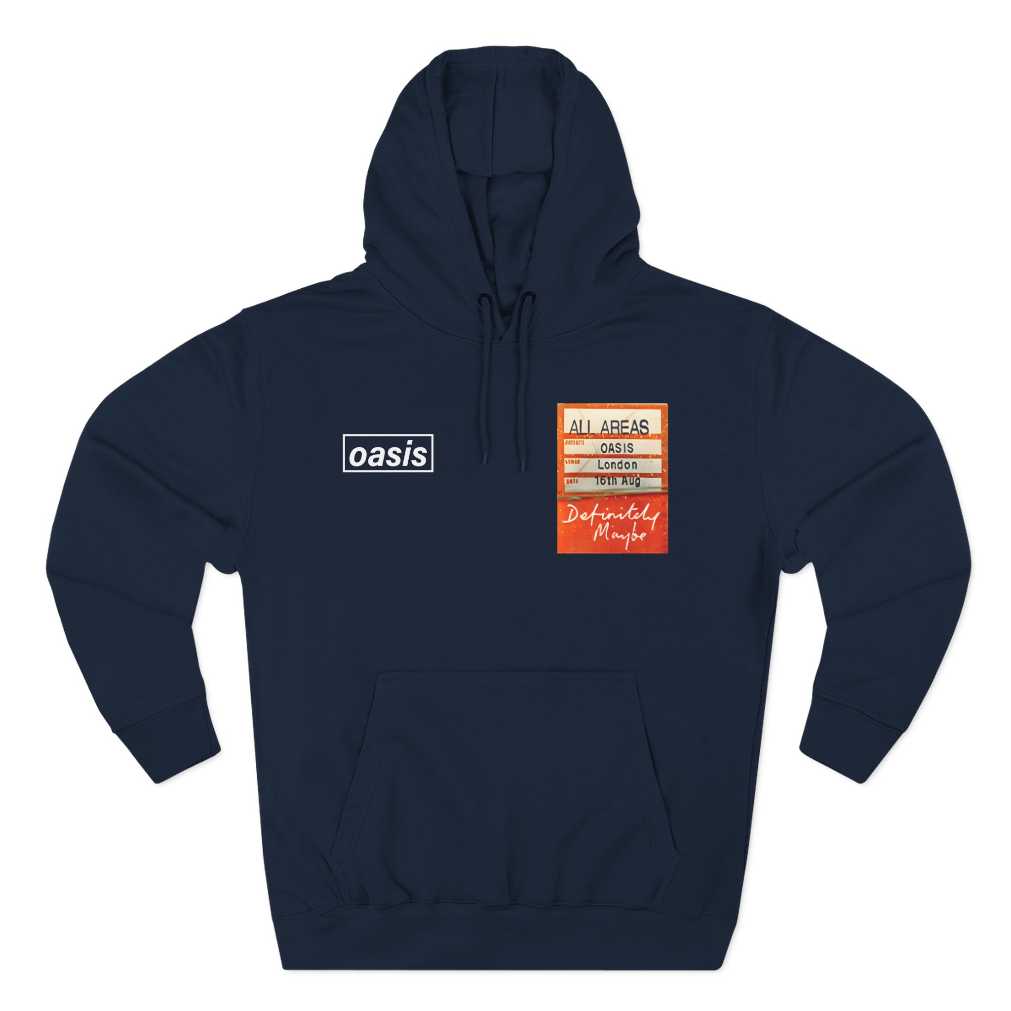 Oasis Setlist Three-Panel Fleece Hoodie