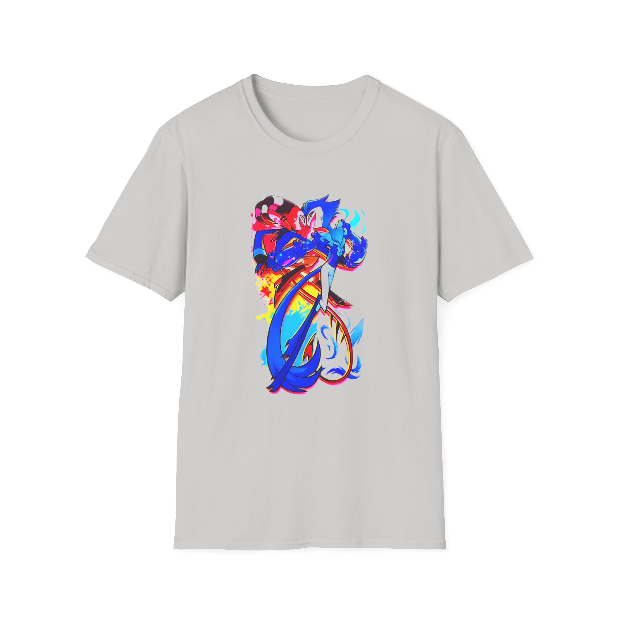 Helluva Boss Stolas & Blitzo Micro Unisex Softstyle T-Shirt