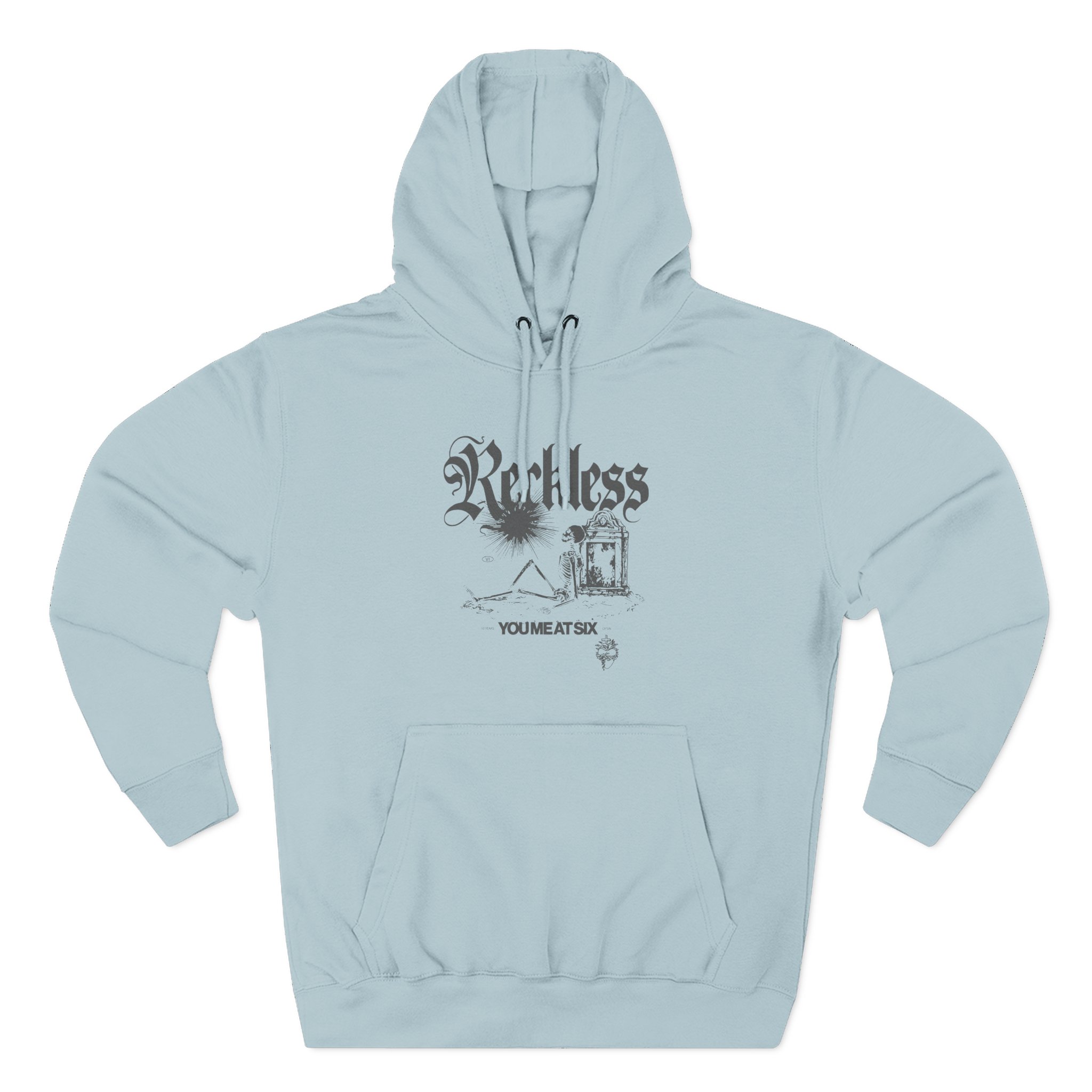 You Me at Six Reckless Three-Panel Fleece Hoodie