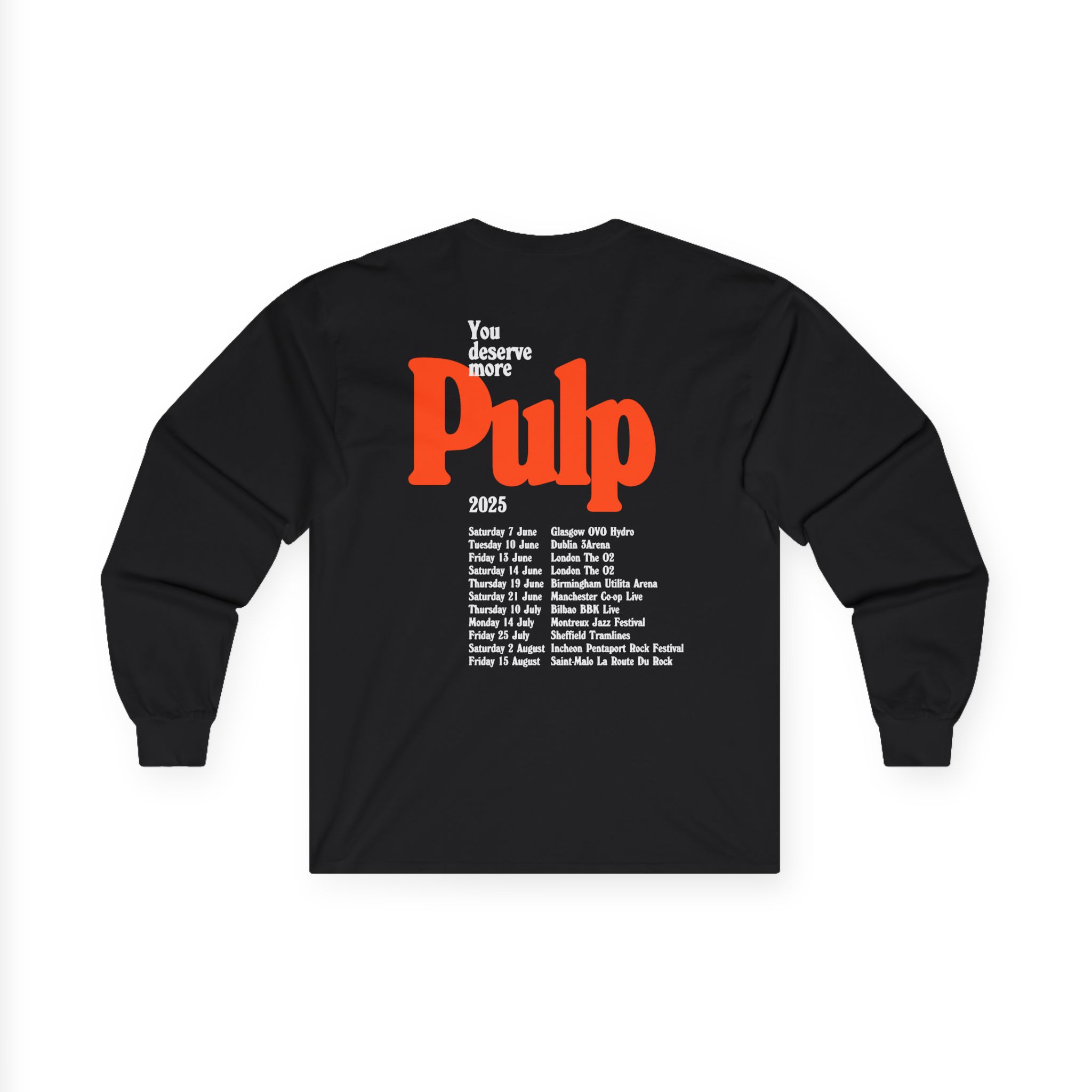 Pulp More 2025 Tour Unisex Ultra Cotton Long Sleeve Tee