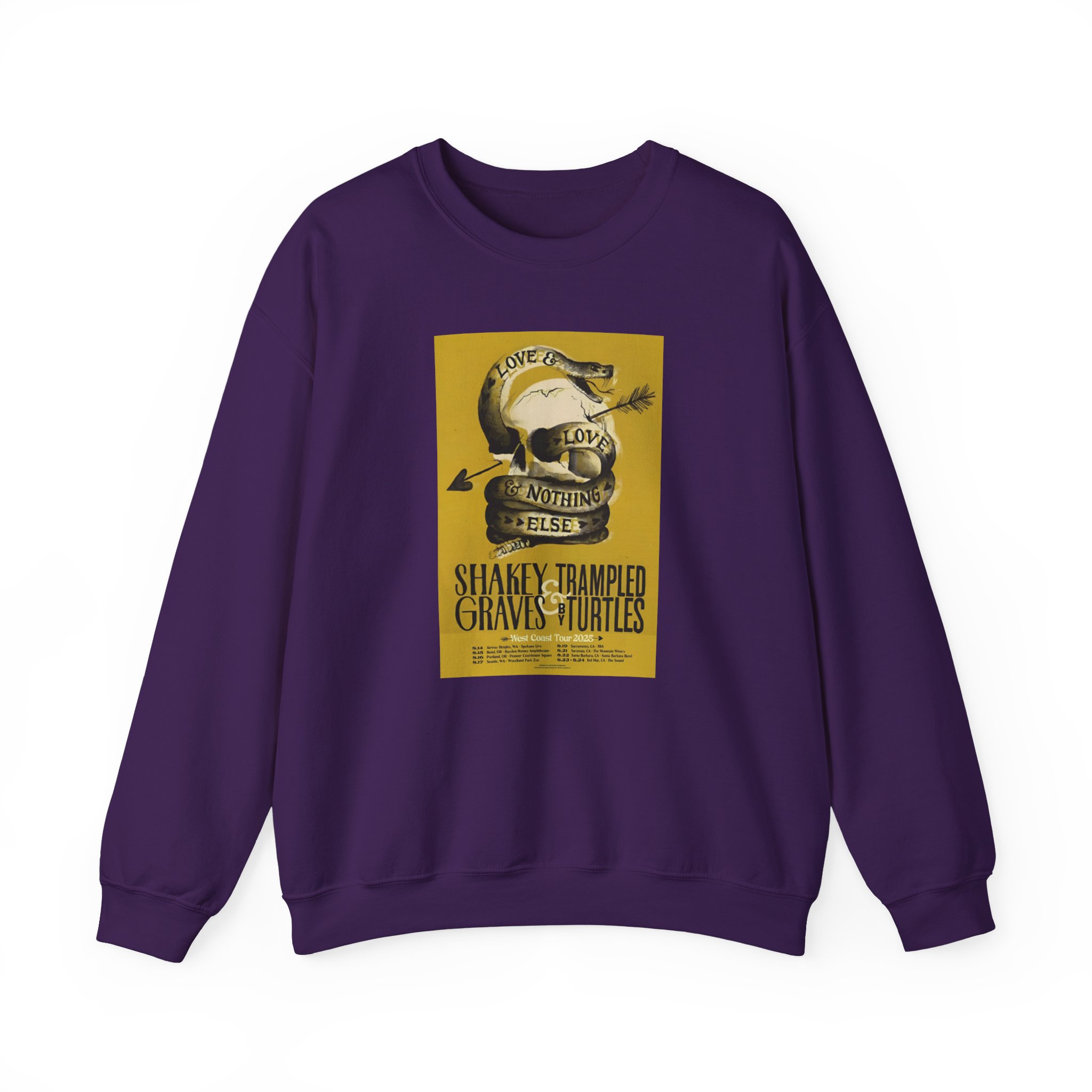 Shakey Graves West Coast Tour Unisex Heavy Blendâ„¢ Crewneck Sweatshirt
