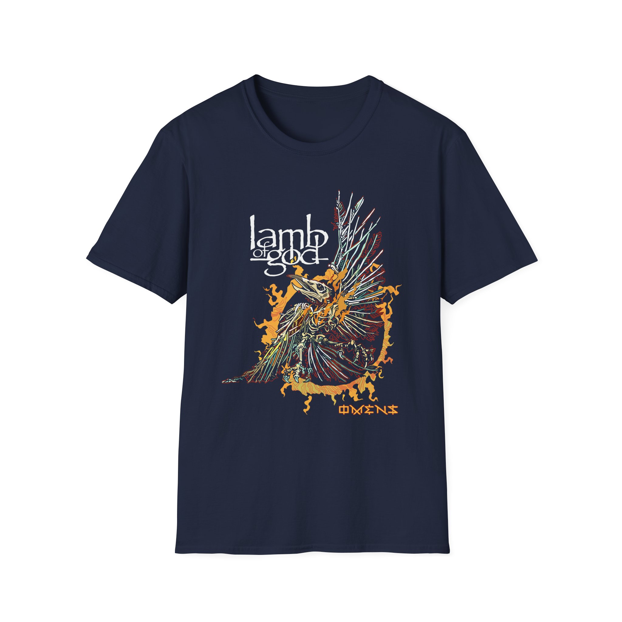 Lamb of God Omens Skeleton Eagle Unisex Softstyle T-Shirt