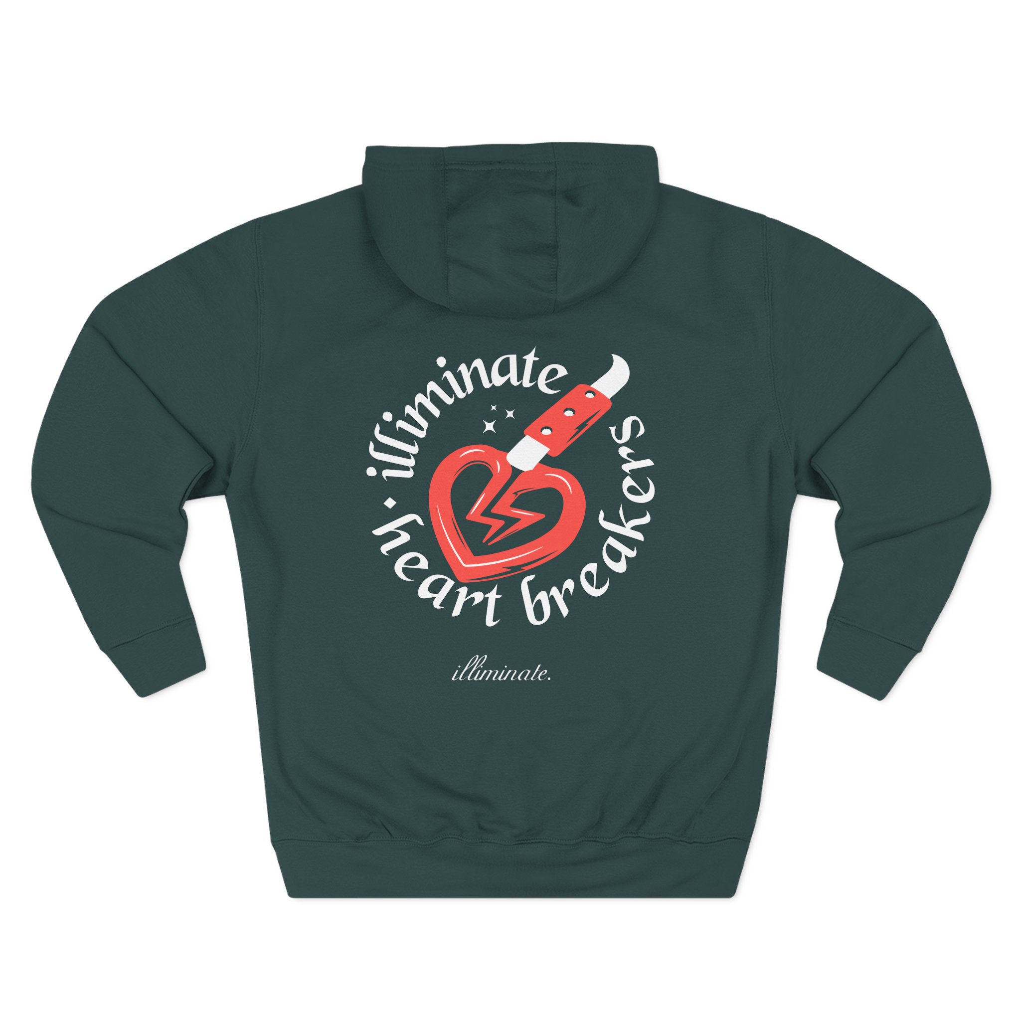 Illiminate Heart Breakers Three-Panel Fleece Hoodie