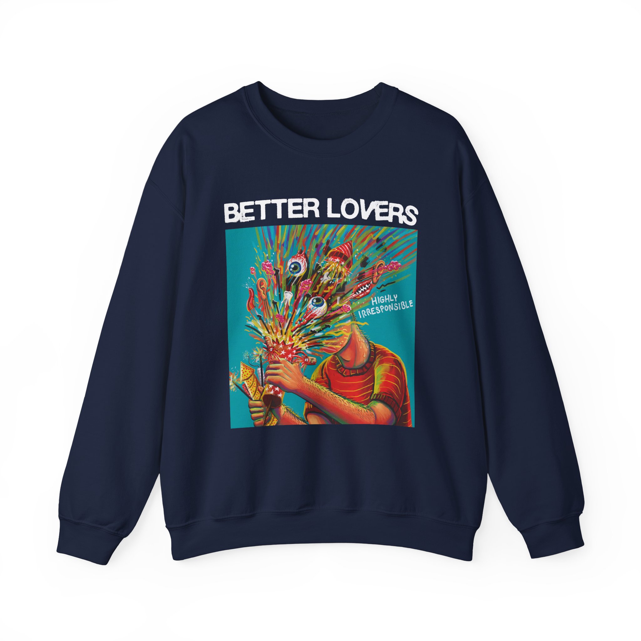 Better Lovers Highly Irresponsible Album Art Unisex Heavy Blendâ„¢ Crewneck Sweatshirt