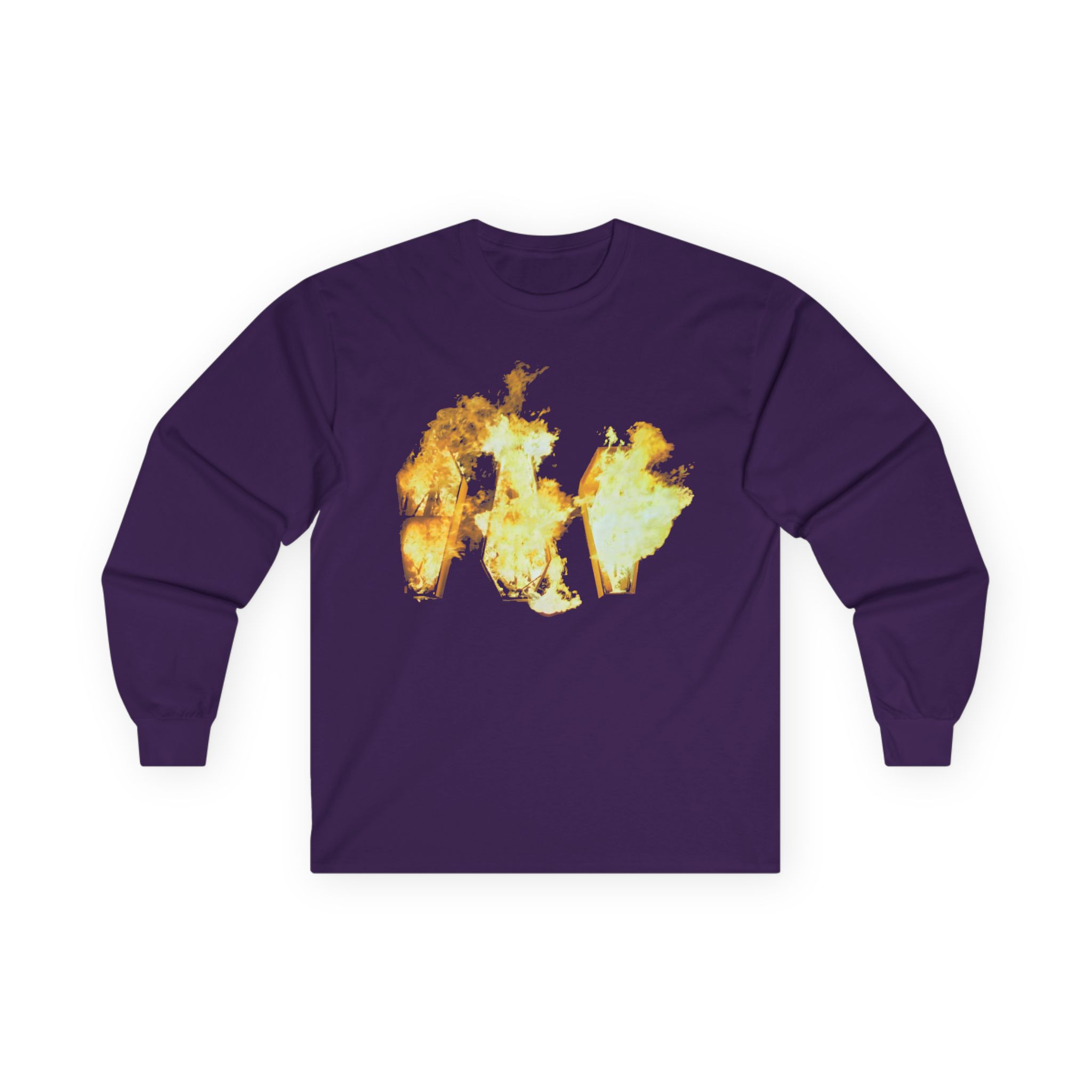 Show Me the Body Flaming Coffins Unisex Ultra Cotton Long Sleeve Tee