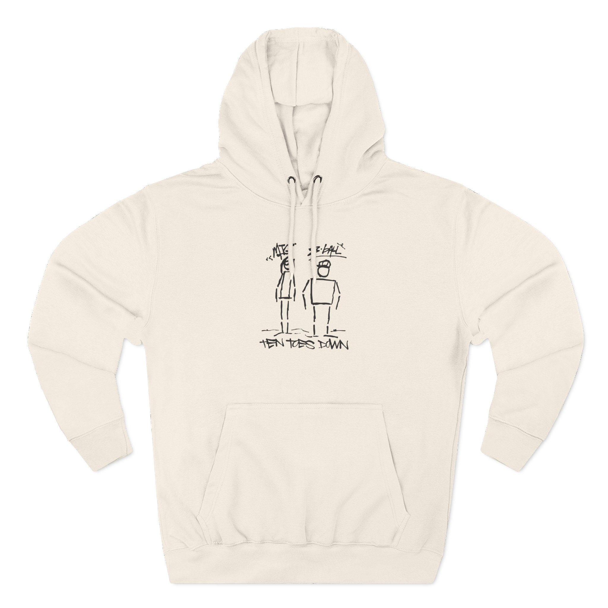 8ball Mjg Ten Toes Down Three-Panel Fleece Hoodie