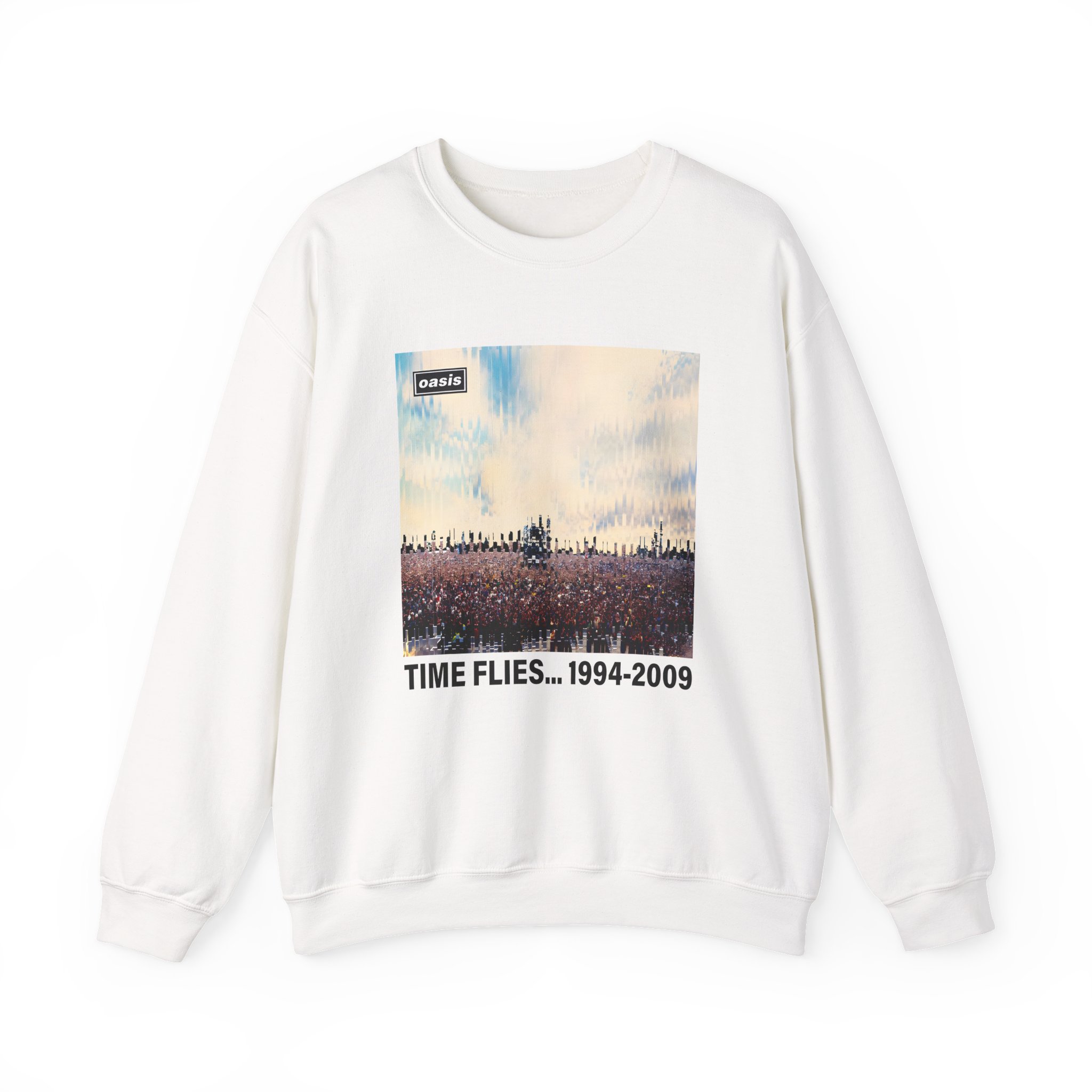 Oasis Time Flies 15th Anniversary Unisex Heavy Blendâ„¢ Crewneck Sweatshirt