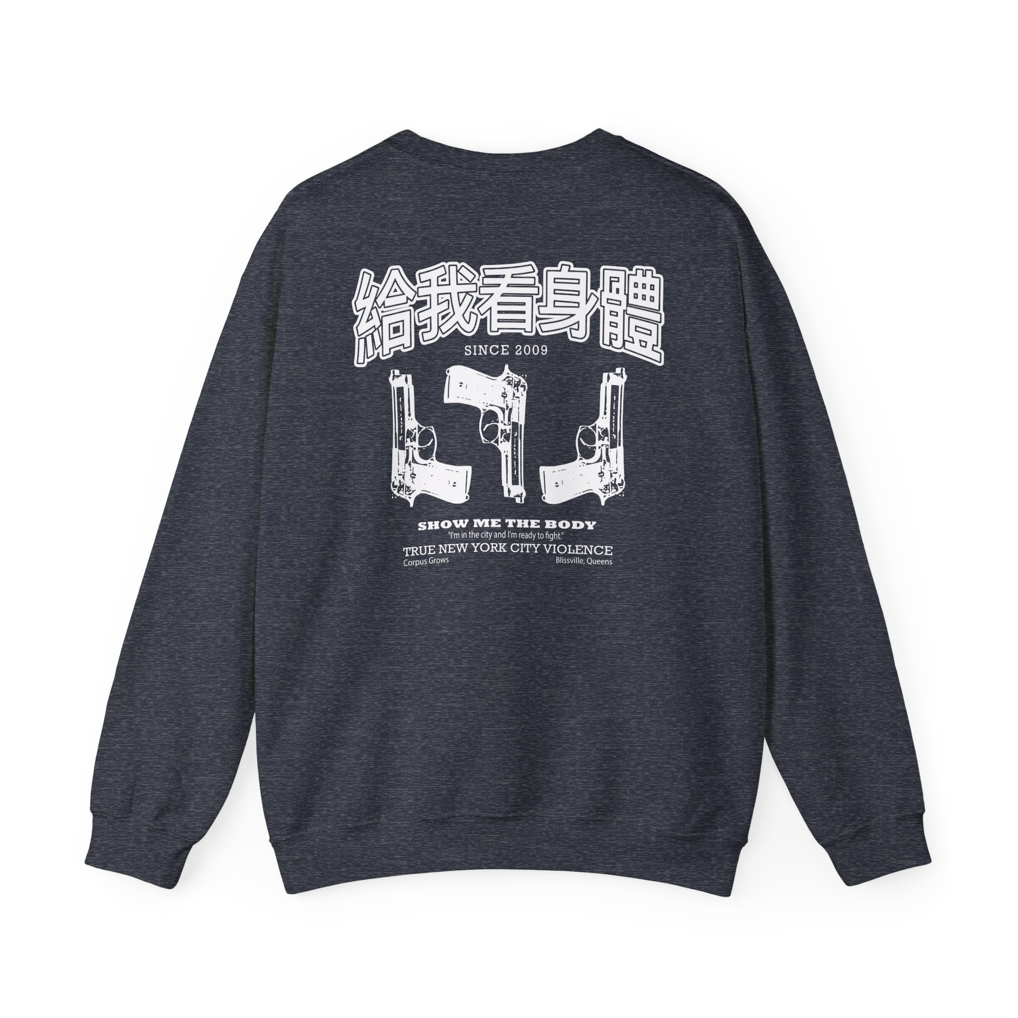 Show Me the Body Jon Jovino Flip Unisex Heavy Blendâ„¢ Crewneck Sweatshirt