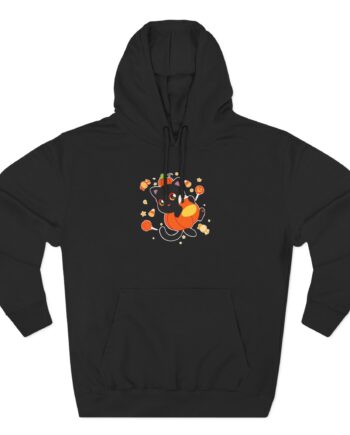Aphmau Pumpkin Cat Three-Panel Fleece Hoodie