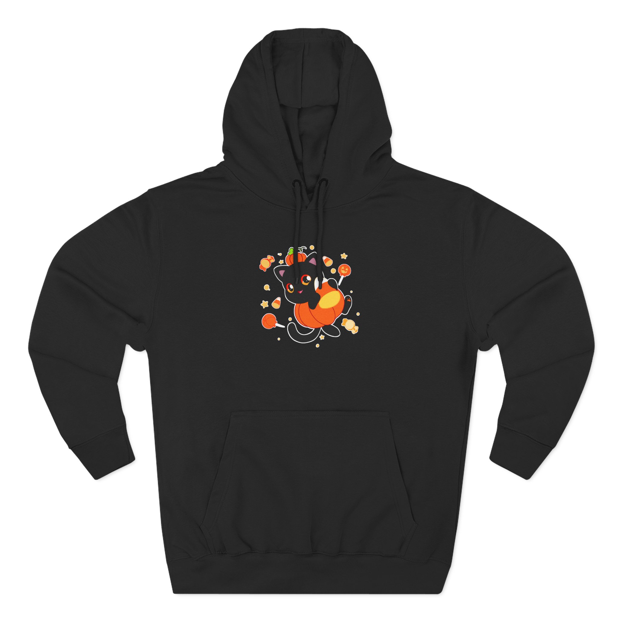 Aphmau Pumpkin Cat Three-Panel Fleece Hoodie