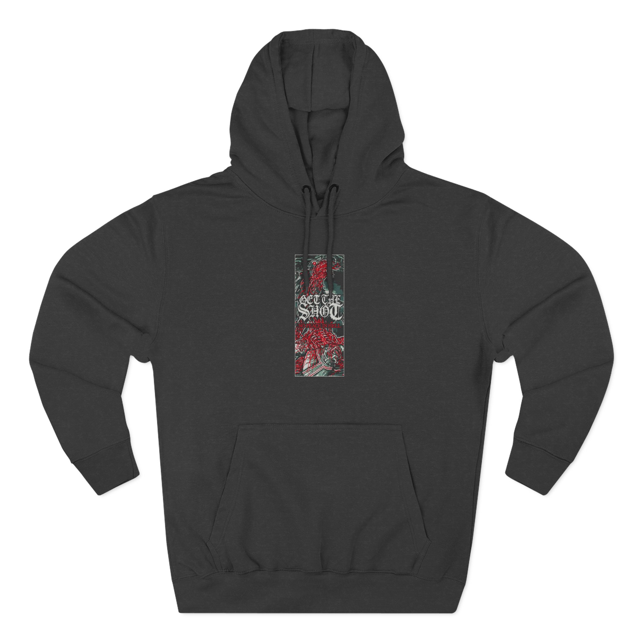 Get the Shot No Peace in Hell Three-Panel Fleece Hoodie