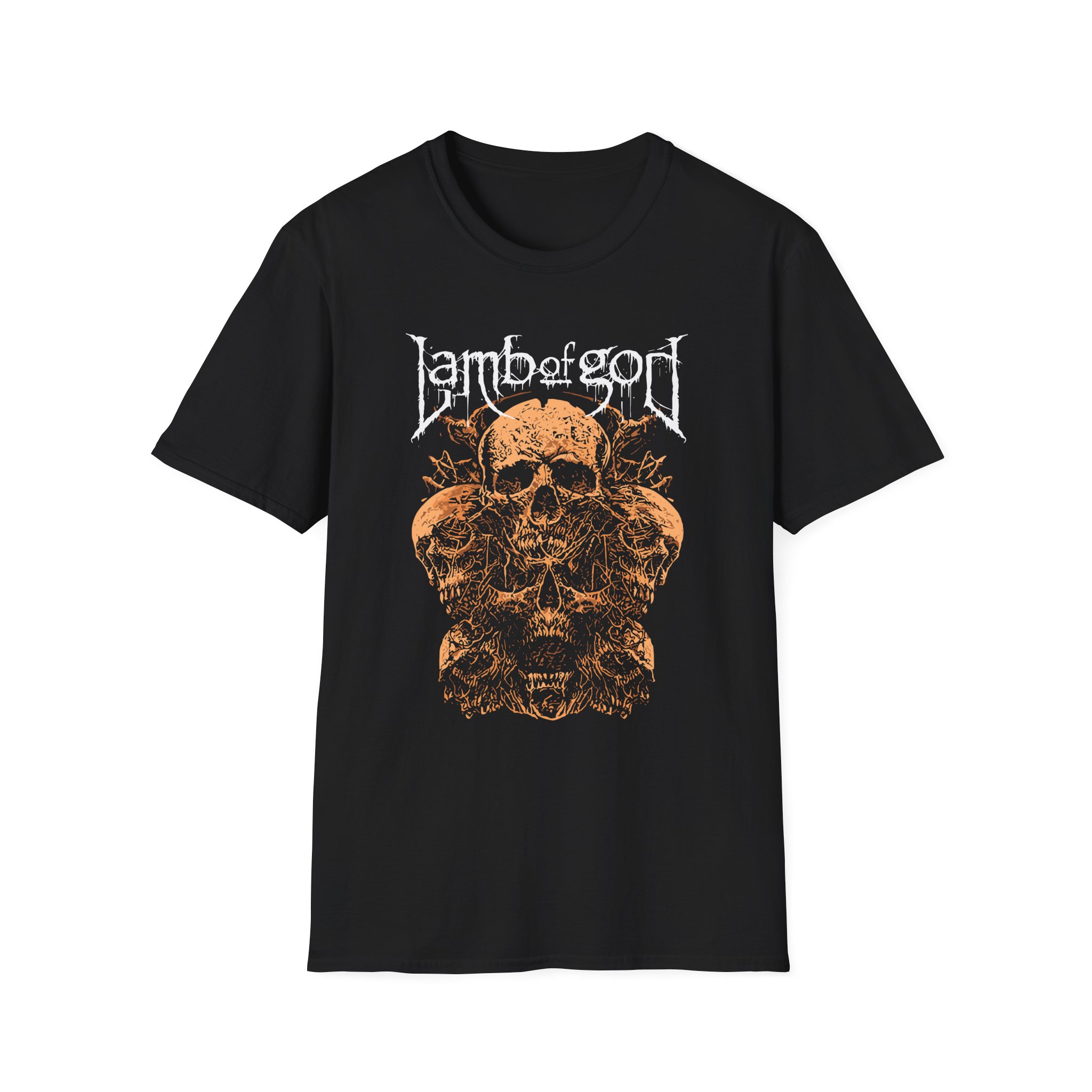Lamb of God Rooted Skull Unisex Softstyle T-Shirt