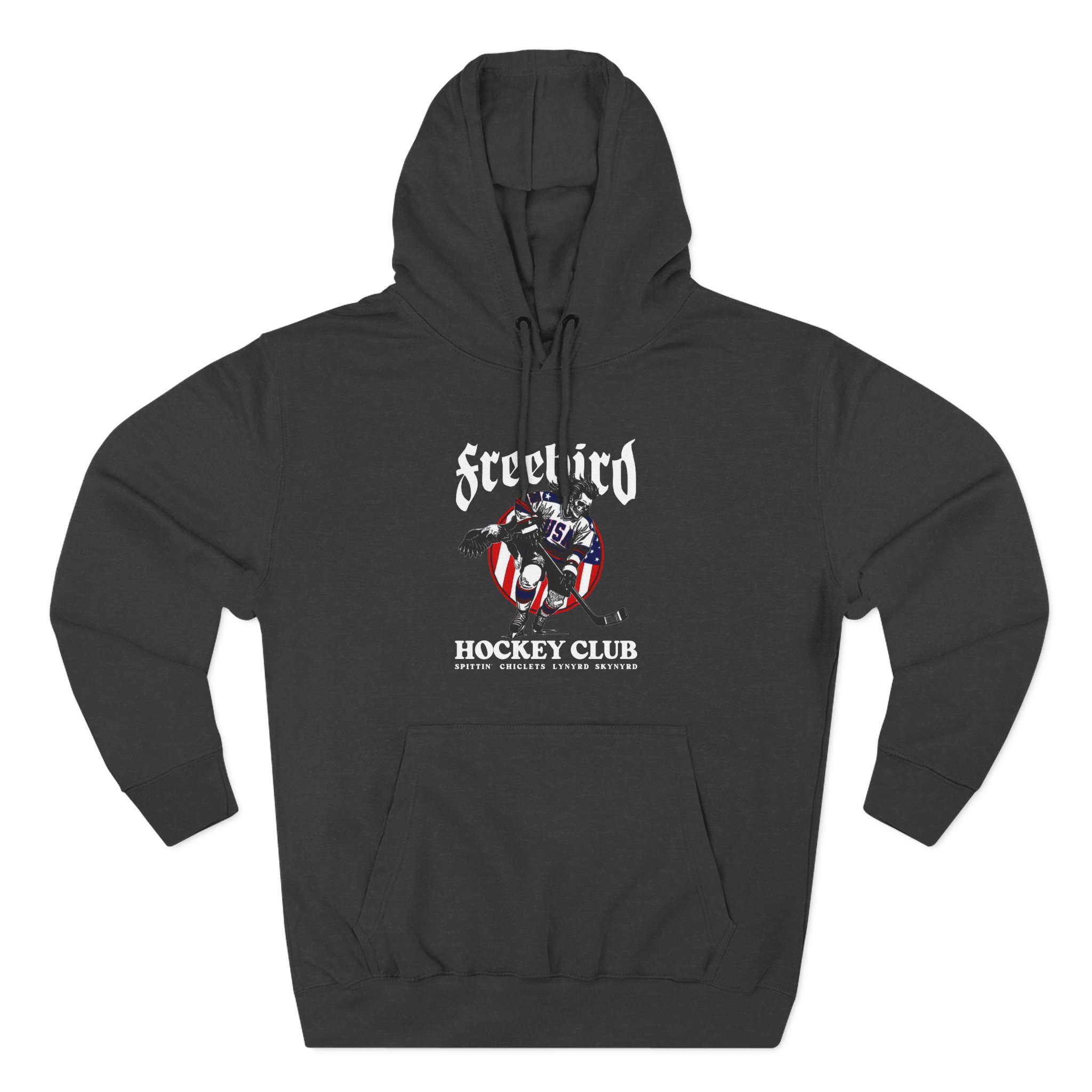 Freebird Usa Spittin Chiclets X Lynyrd Skynyrd Three-Panel Fleece Hoodie