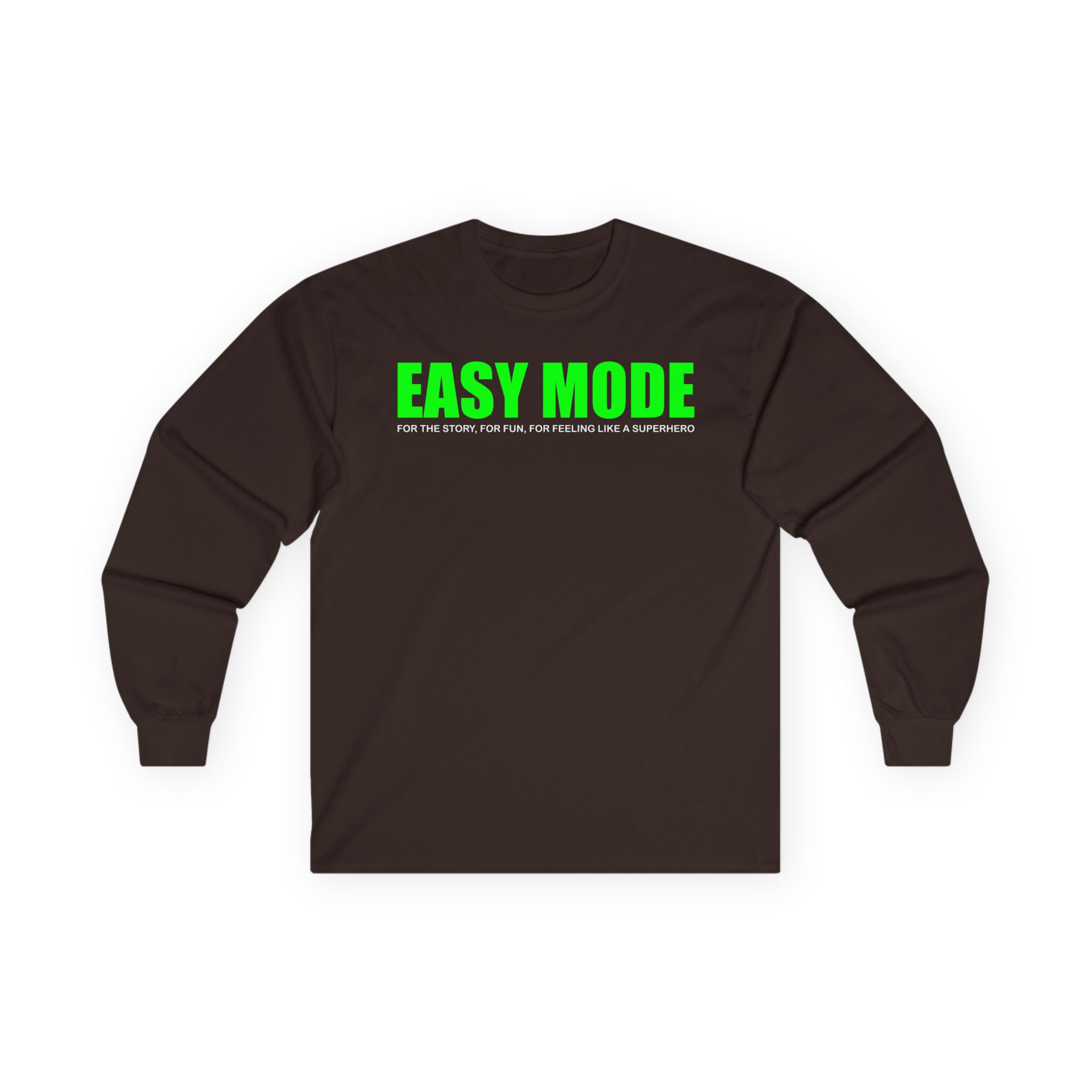 Mandjtv Easy Mode Unisex Ultra Cotton Long Sleeve Tee