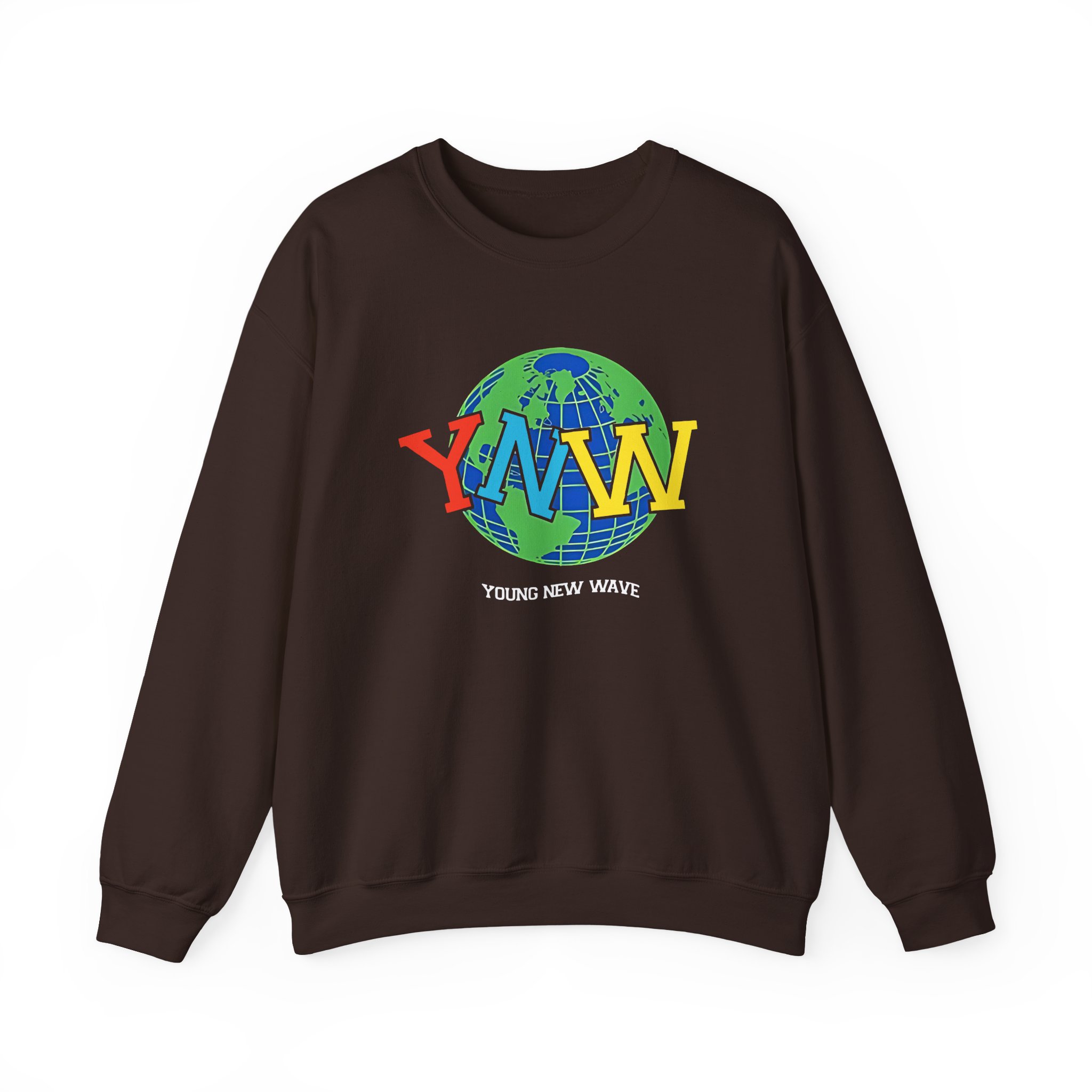 YNW Melly globe Unisex Heavy Blendâ„¢ Crewneck Sweatshirt