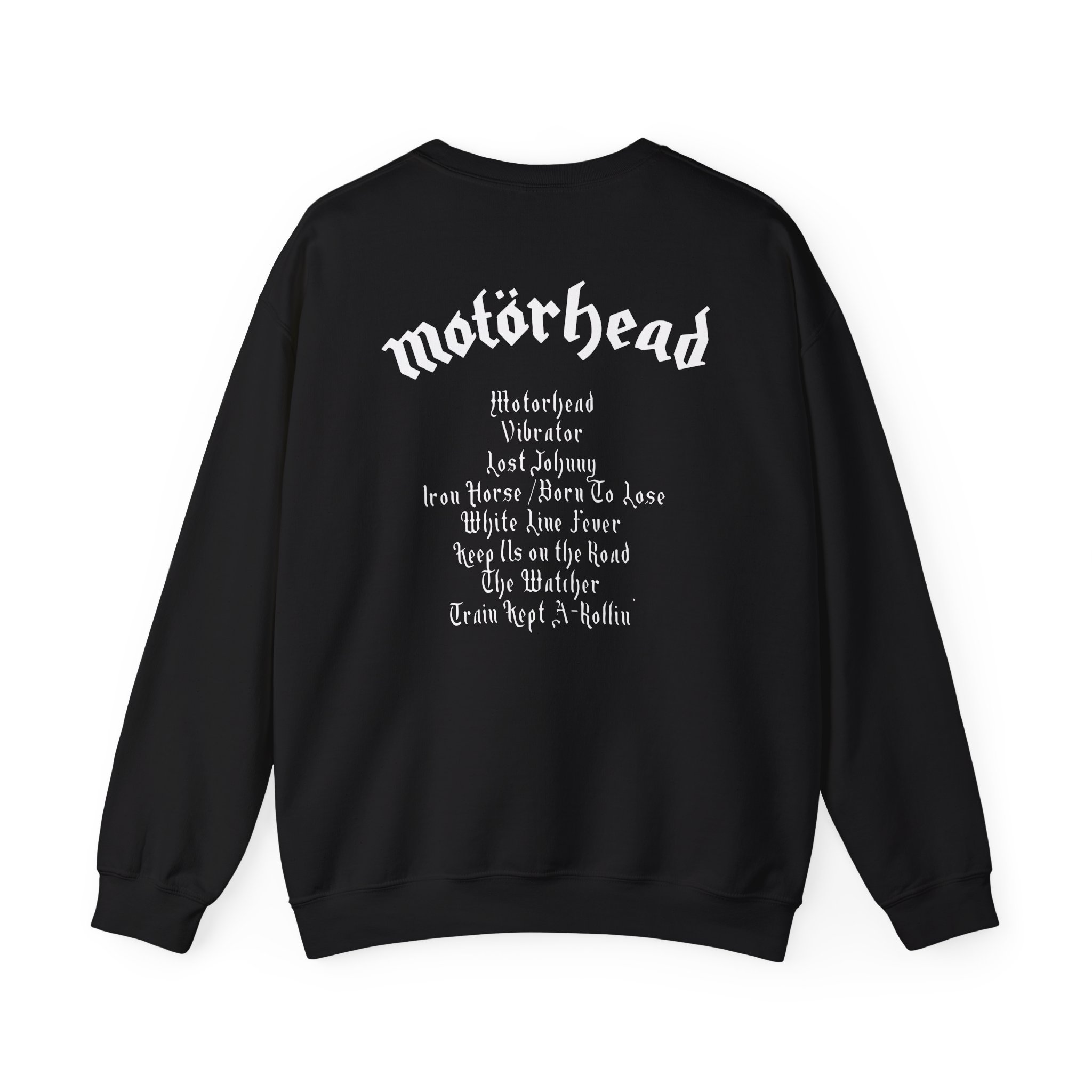 Lemmy Motörhead Tracklist Unisex Heavy Blend™ Crewneck Sweatshirt
