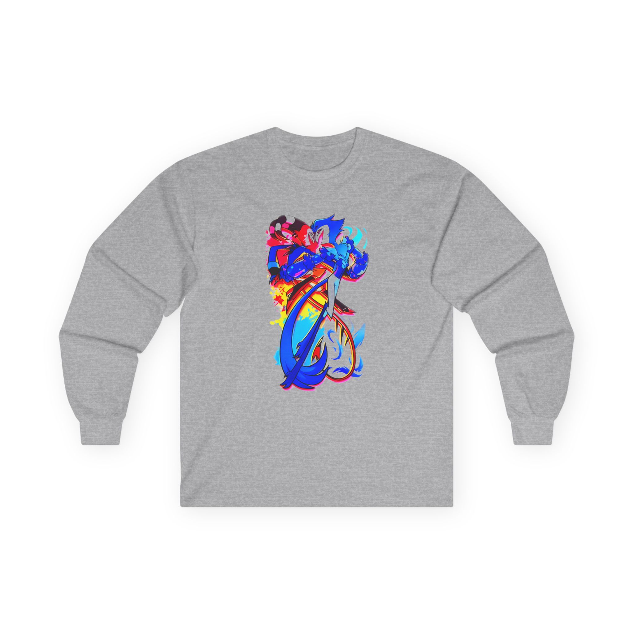 Helluva Boss Stolas & Blitzo Micro Unisex Ultra Cotton Long Sleeve Tee