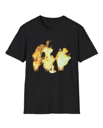 Show Me the Body Flaming Coffins Unisex Softstyle T-Shirt