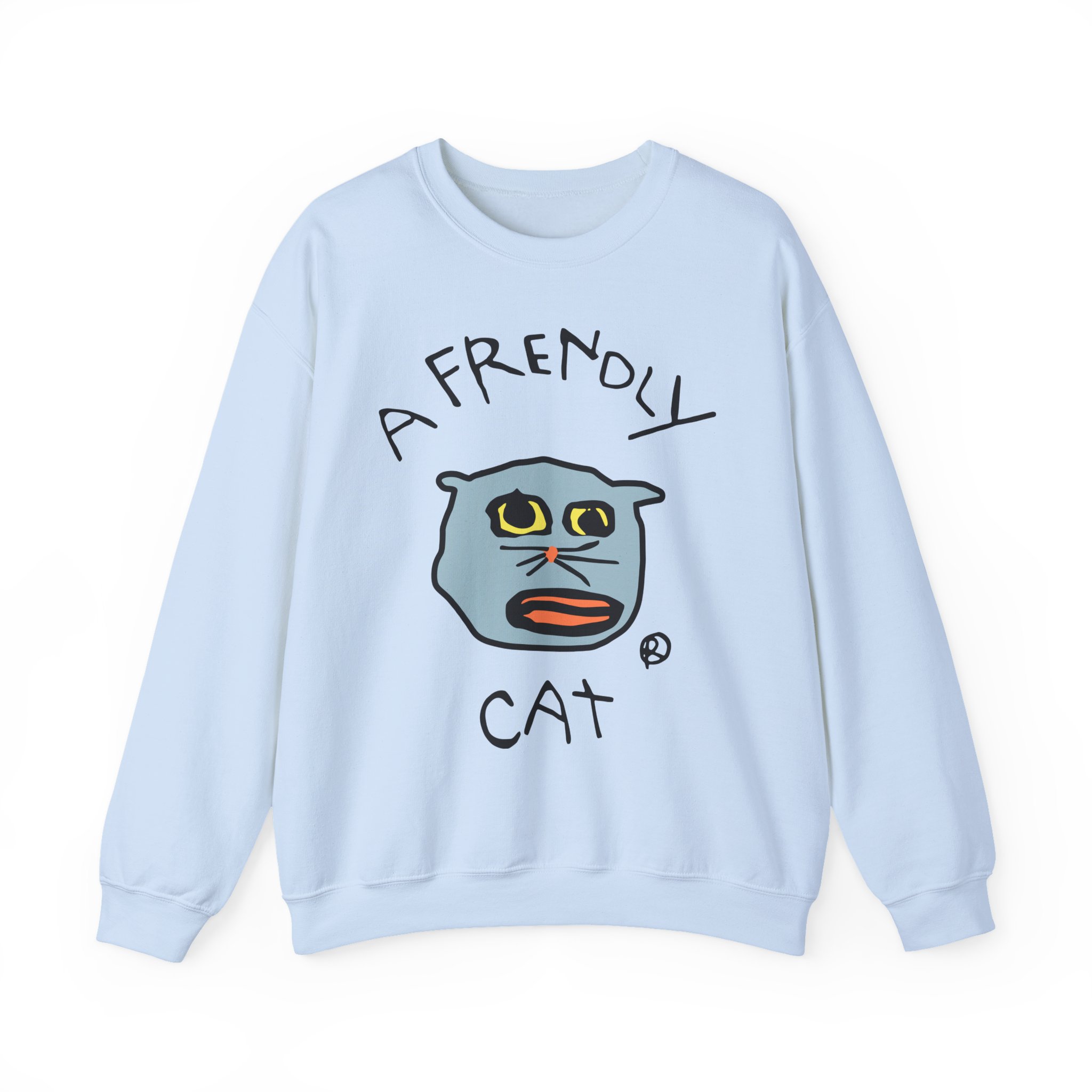 Lirik Just a Frendly Cat Unisex Heavy Blendâ„¢ Crewneck Sweatshirt