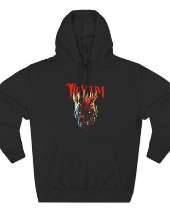 Trivium Mask Three-Panel Fleece Hoodie