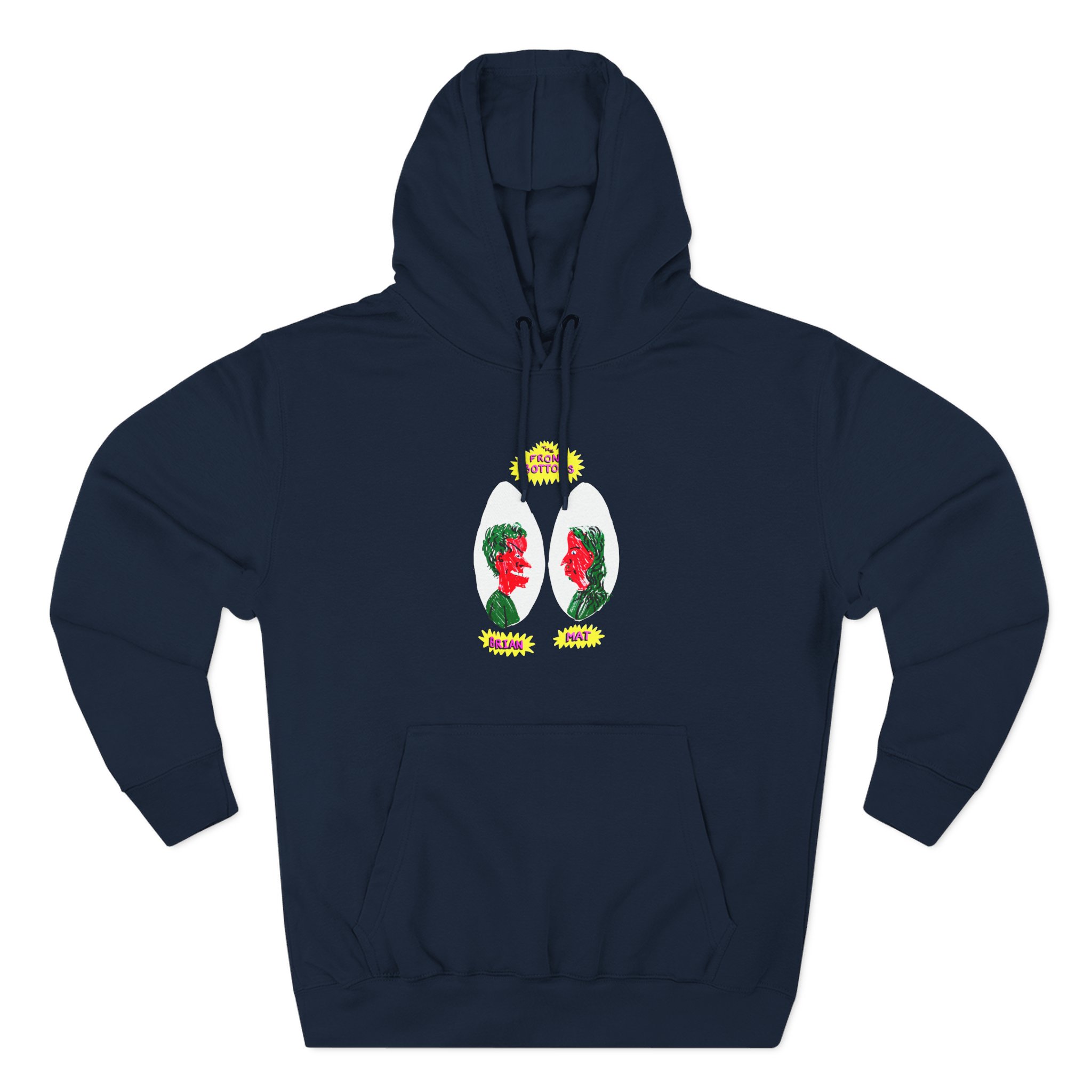The Front Bottoms Cartoon Three-Panel Fleece Hoodie