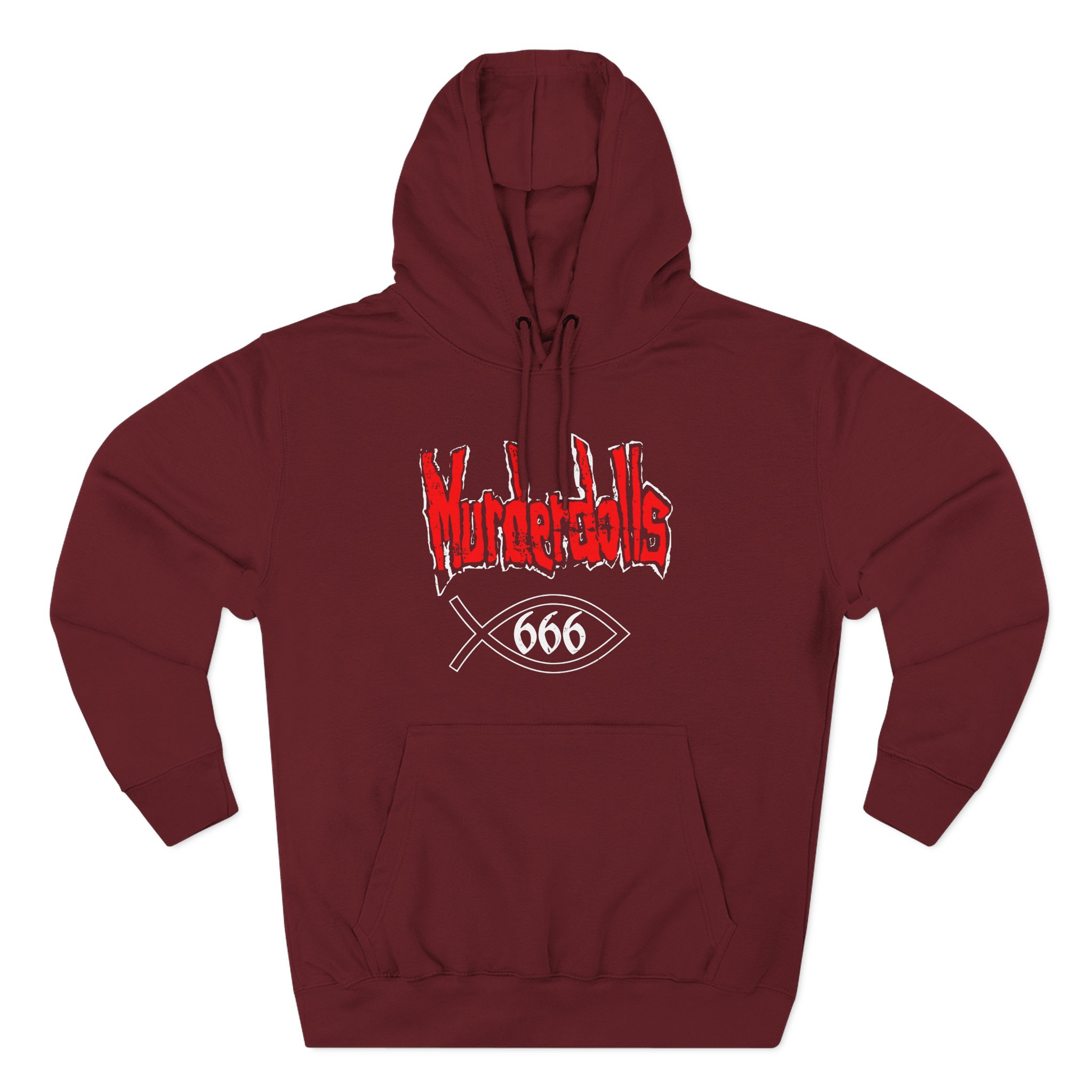 Vintage Early 00s Murderdolls Three-Panel Fleece Hoodie