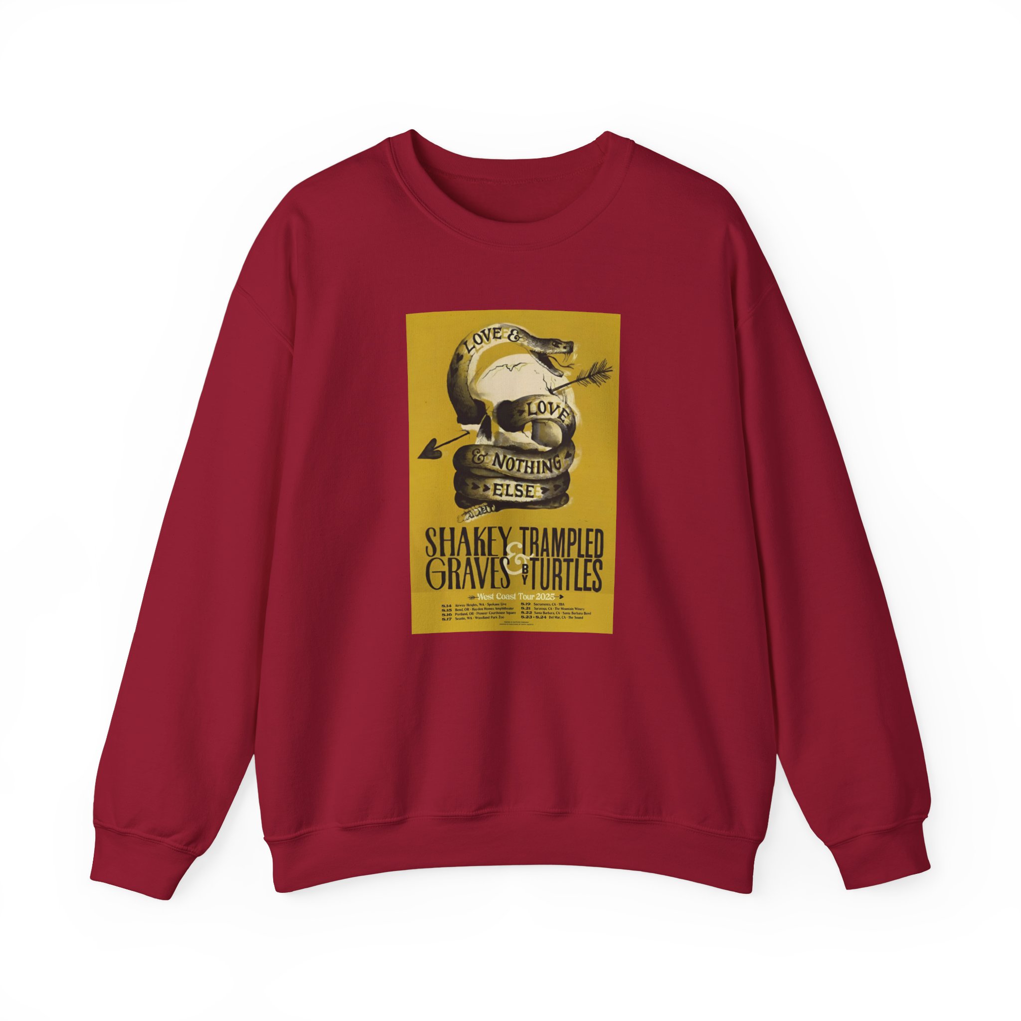 Shakey Graves West Coast Tour Unisex Heavy Blendâ„¢ Crewneck Sweatshirt