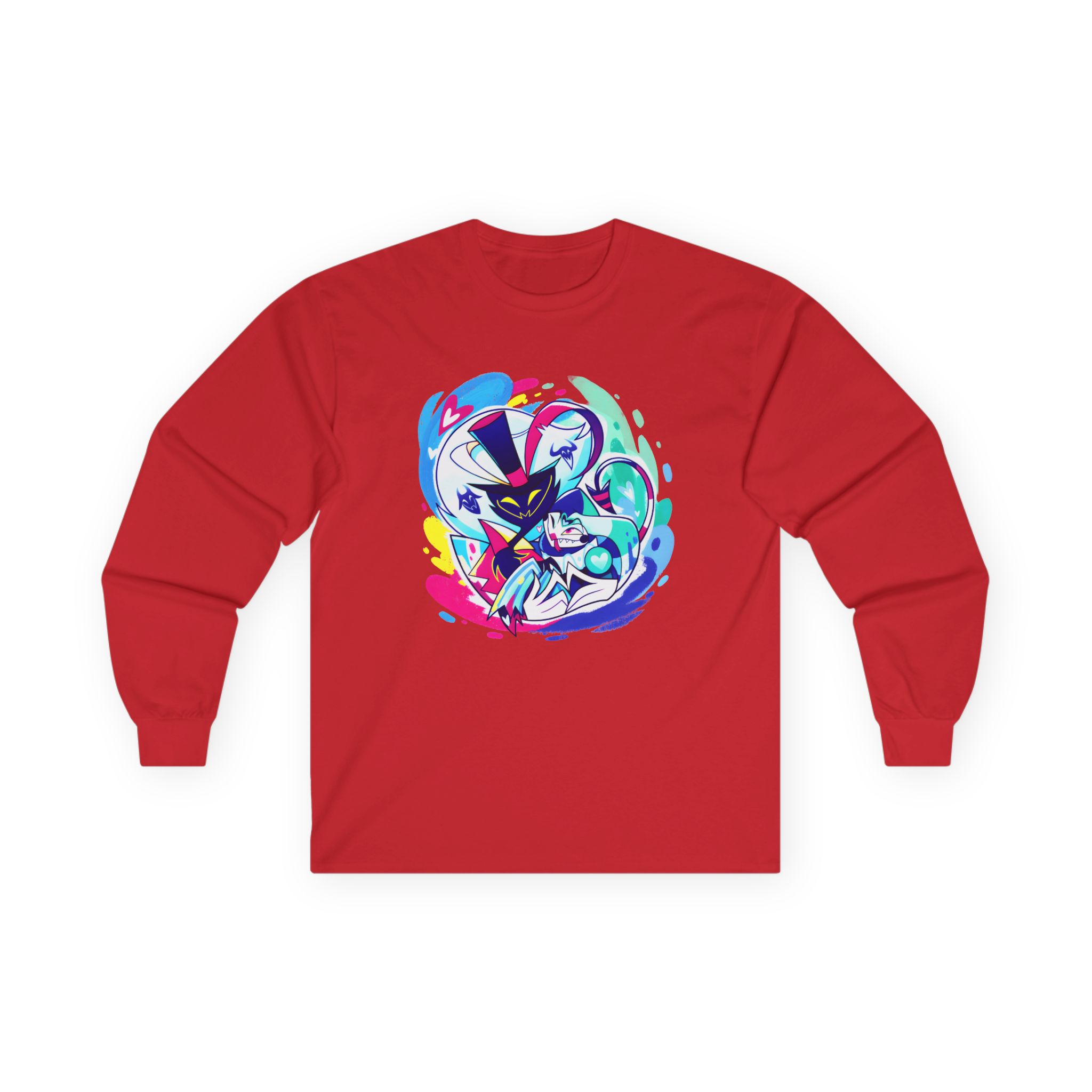 Helluva Boss Ozzie & Fizz Micro Ribbed Unisex Ultra Cotton Long Sleeve Tee