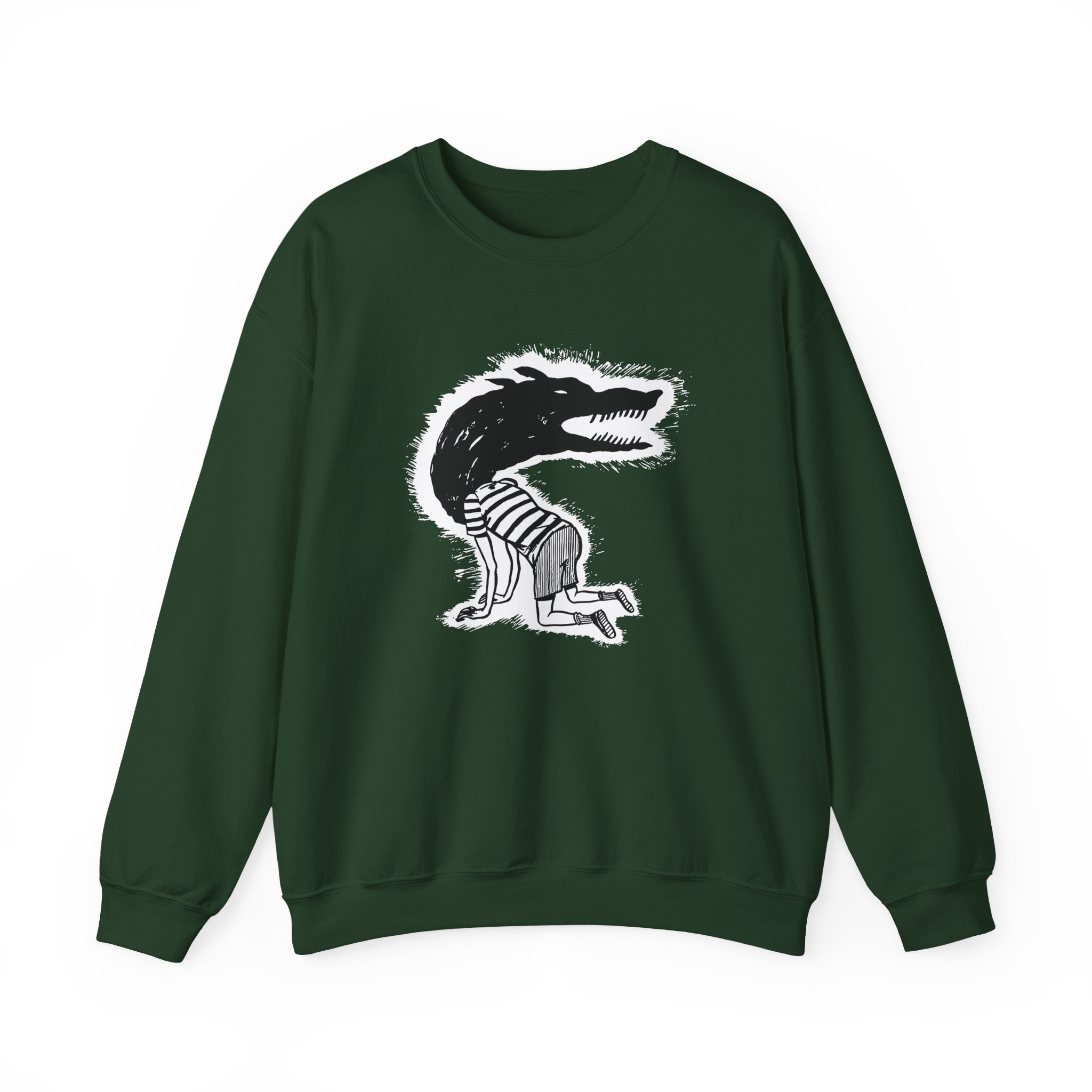 Fireworks Wolf Kid Unisex Heavy Blendâ„¢ Crewneck Sweatshirt