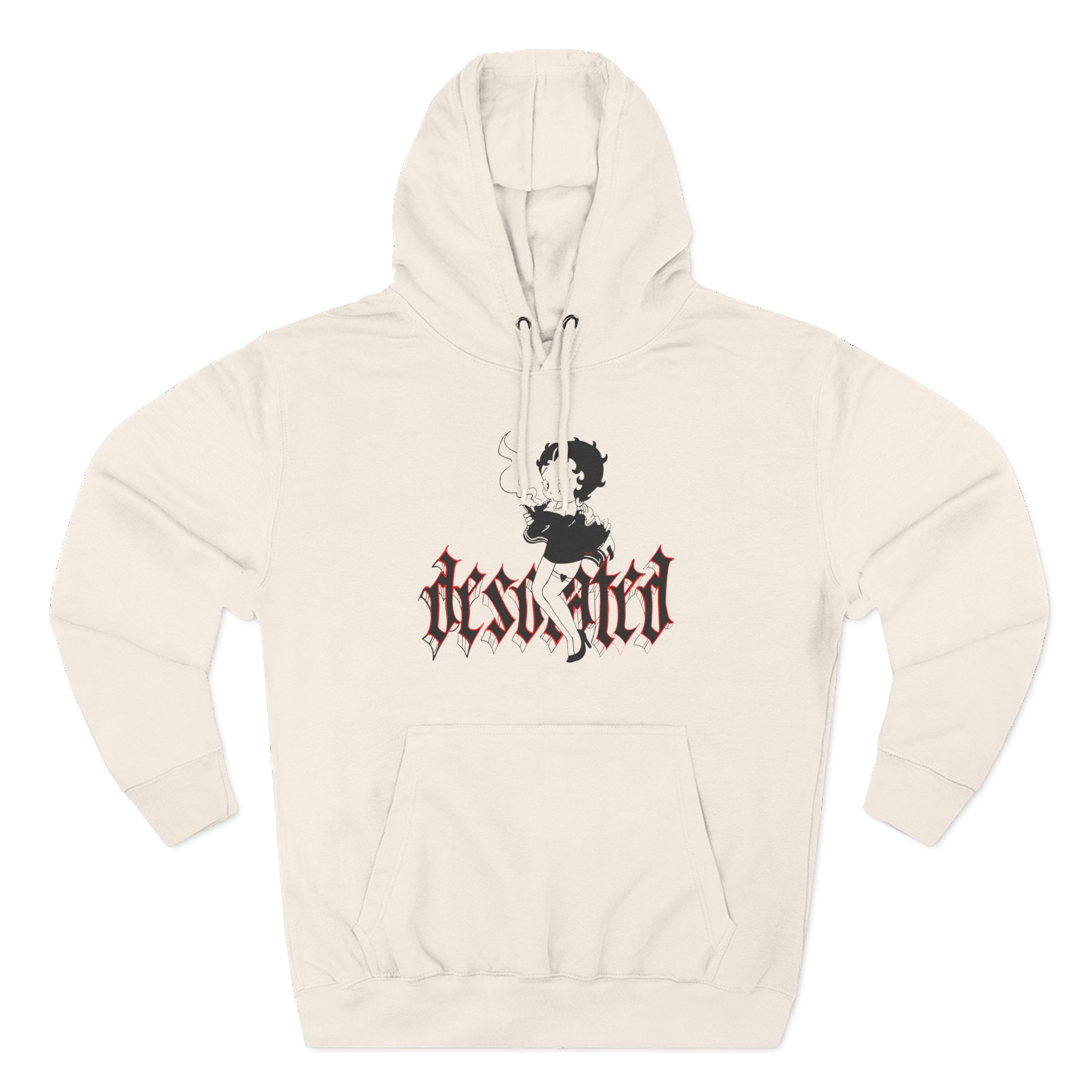 Desolated Betty Three-Panel Fleece Hoodie