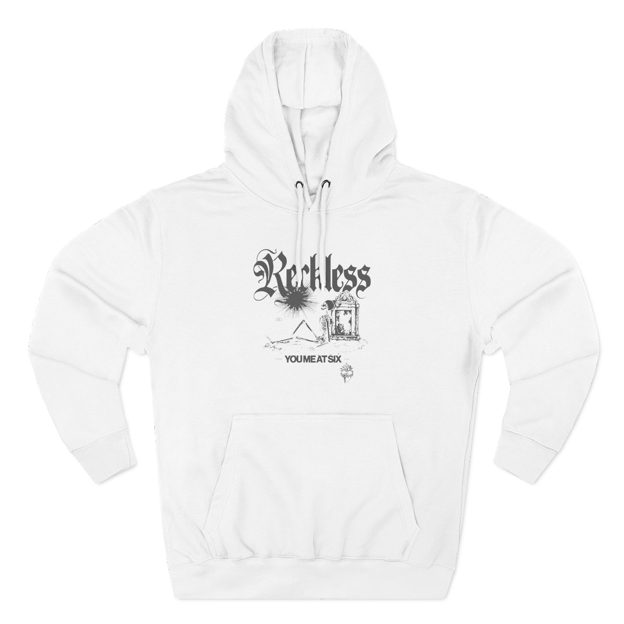 You Me at Six Reckless Three-Panel Fleece Hoodie