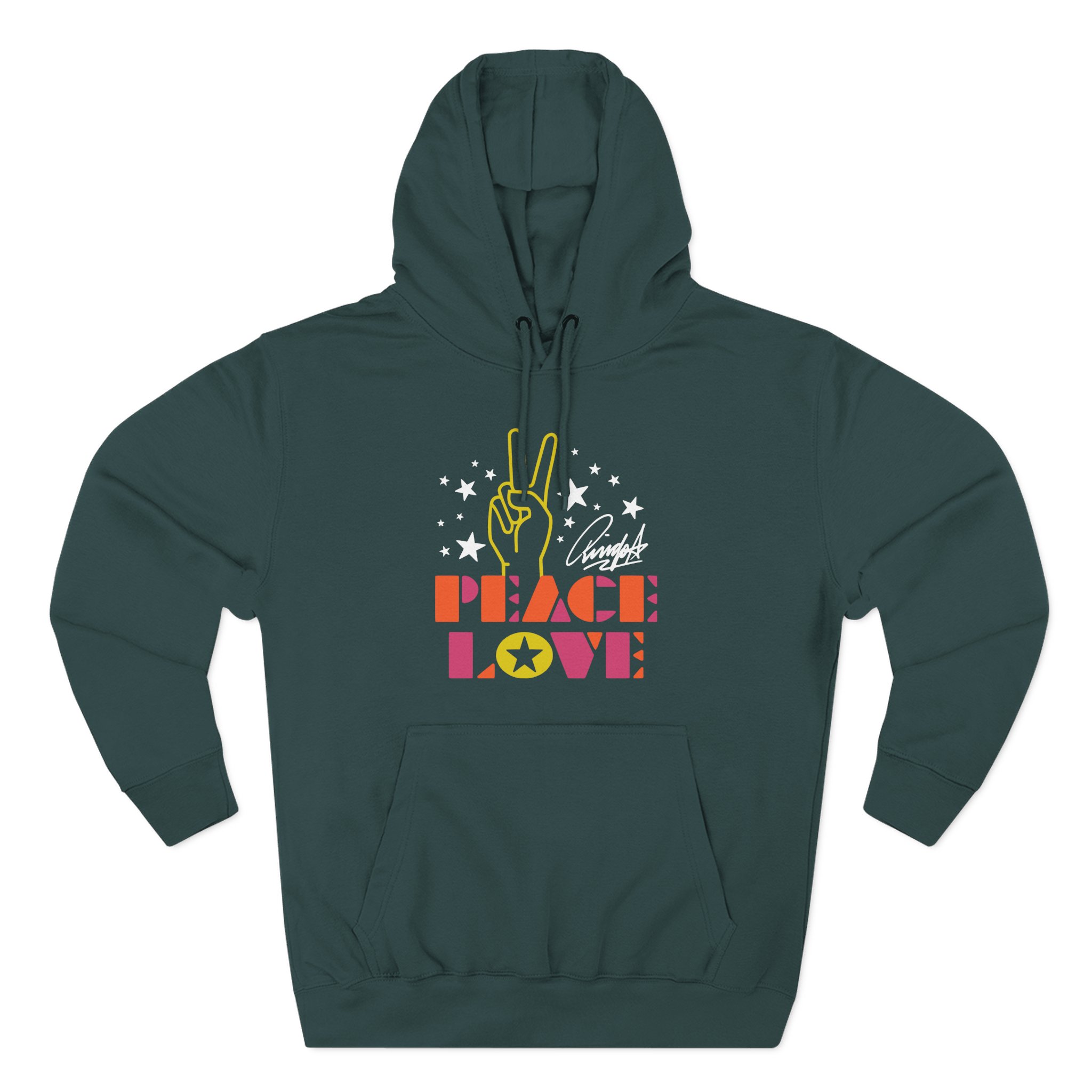 Ringo Starr Peace & Love Peace Sign Three-Panel Fleece Hoodie