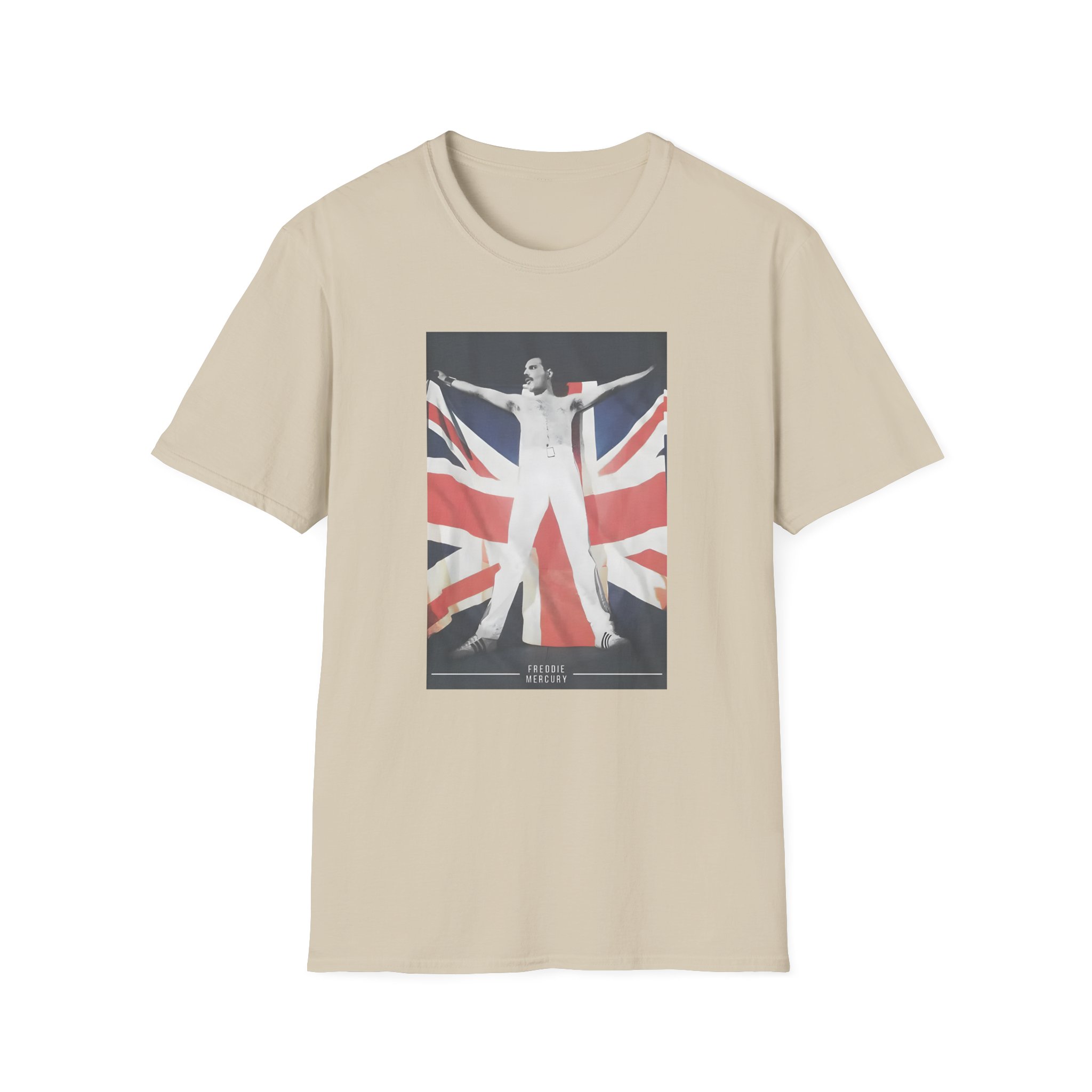 F M Union Jack Flag Unisex Softstyle T-Shirt
