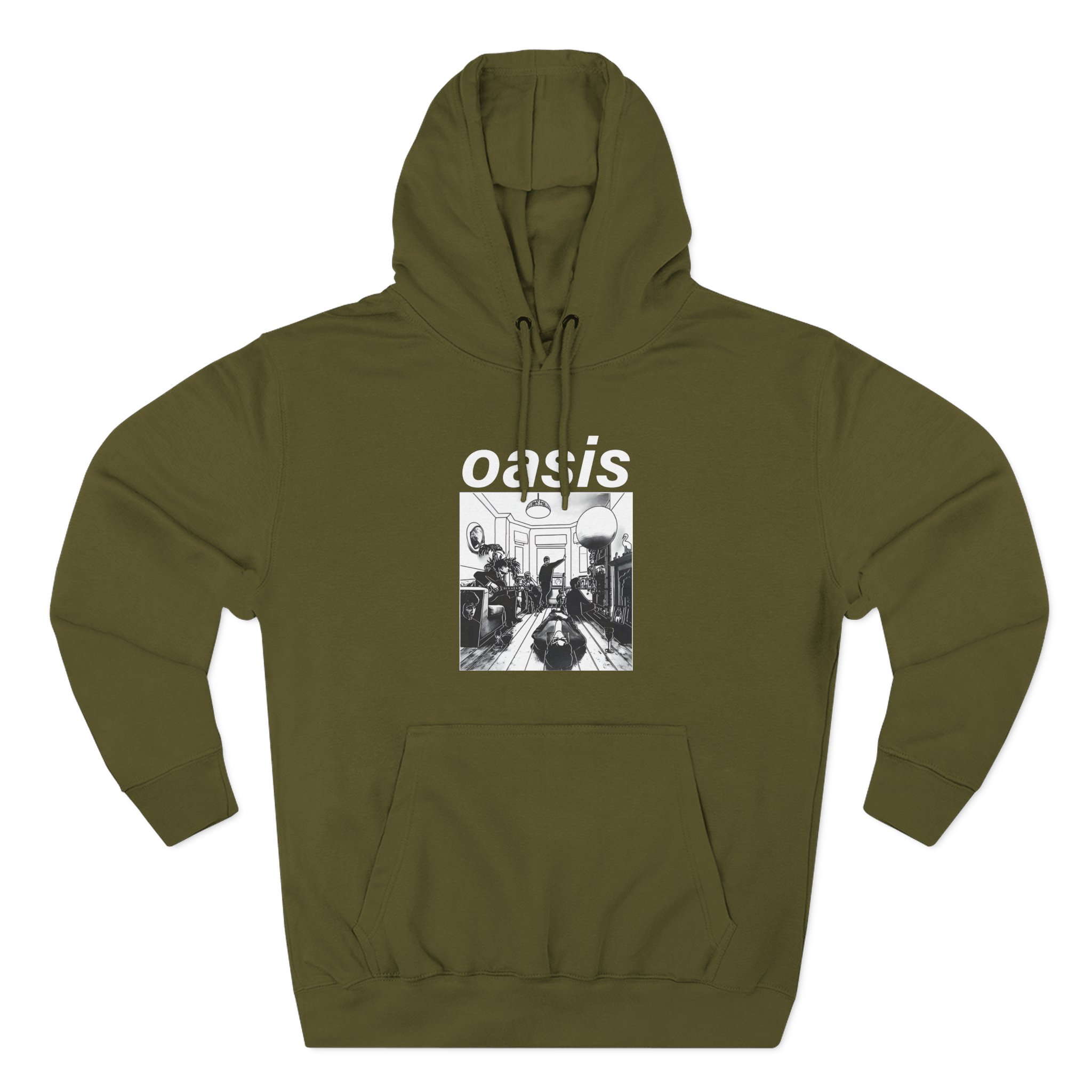 Oasis Definitely Maybe Artwork Three-Panel Fleece Hoodie