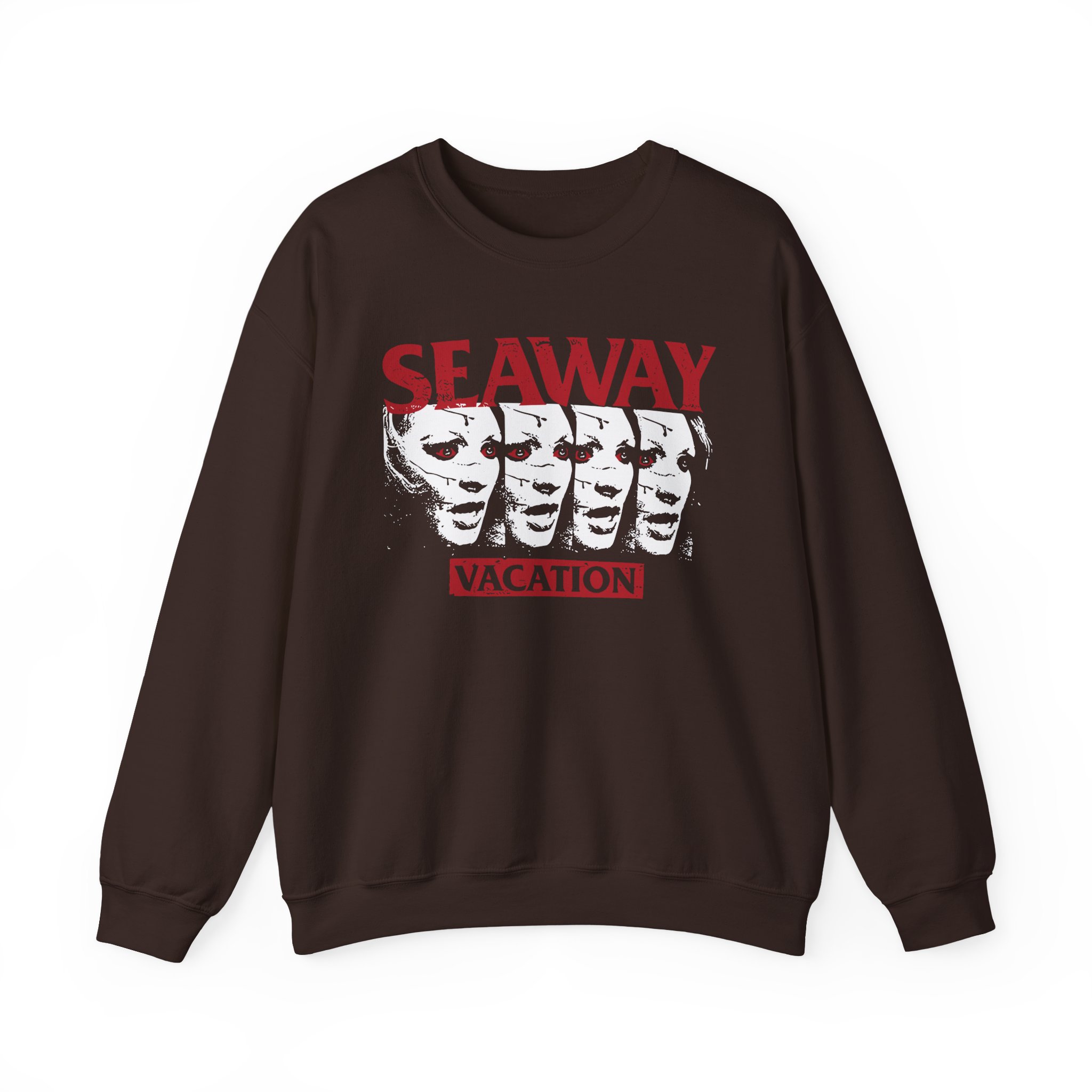 Seaway Vacation Face Unisex Heavy Blendâ„¢ Crewneck Sweatshirt