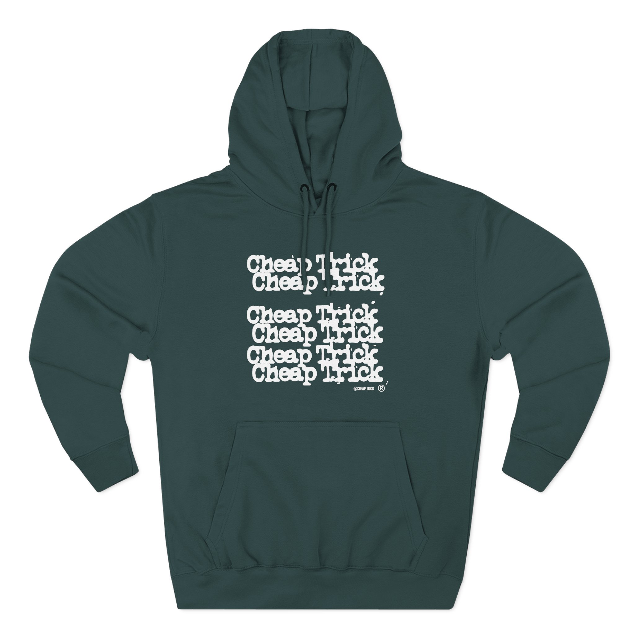 Cheap Trick Stacked Logo Three-Panel Fleece Hoodie