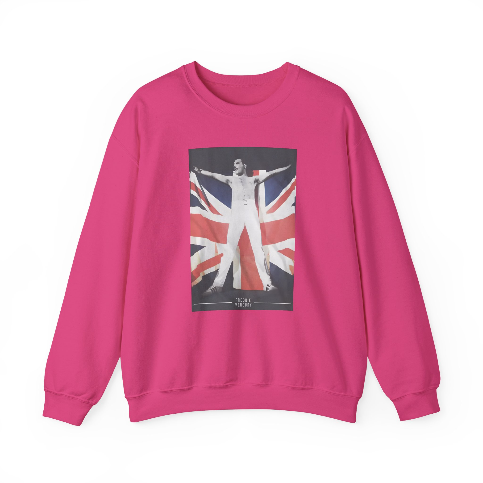 F M Union Jack Flag Unisex Heavy Blendâ„¢ Crewneck Sweatshirt