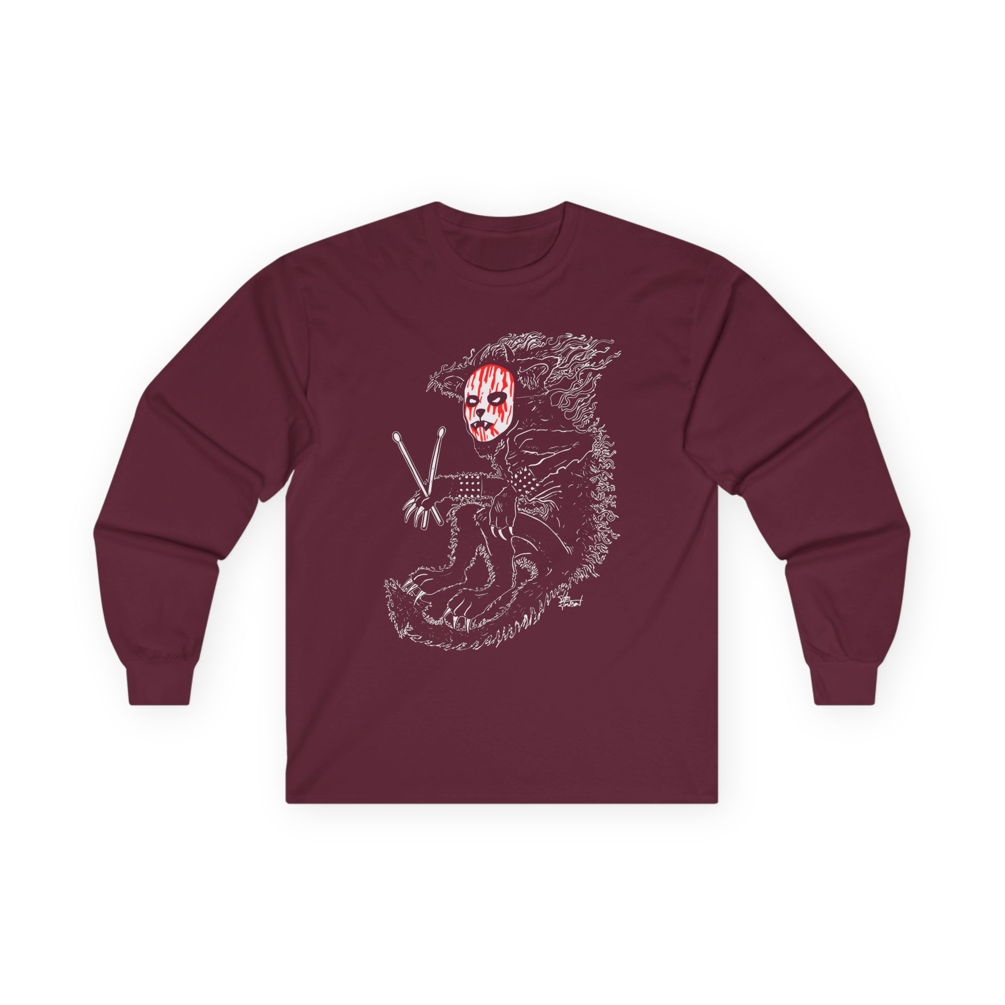 Murderdolls Joey Jordison Joey Cat Blood Mask Unisex Ultra Cotton Long Sleeve Tee