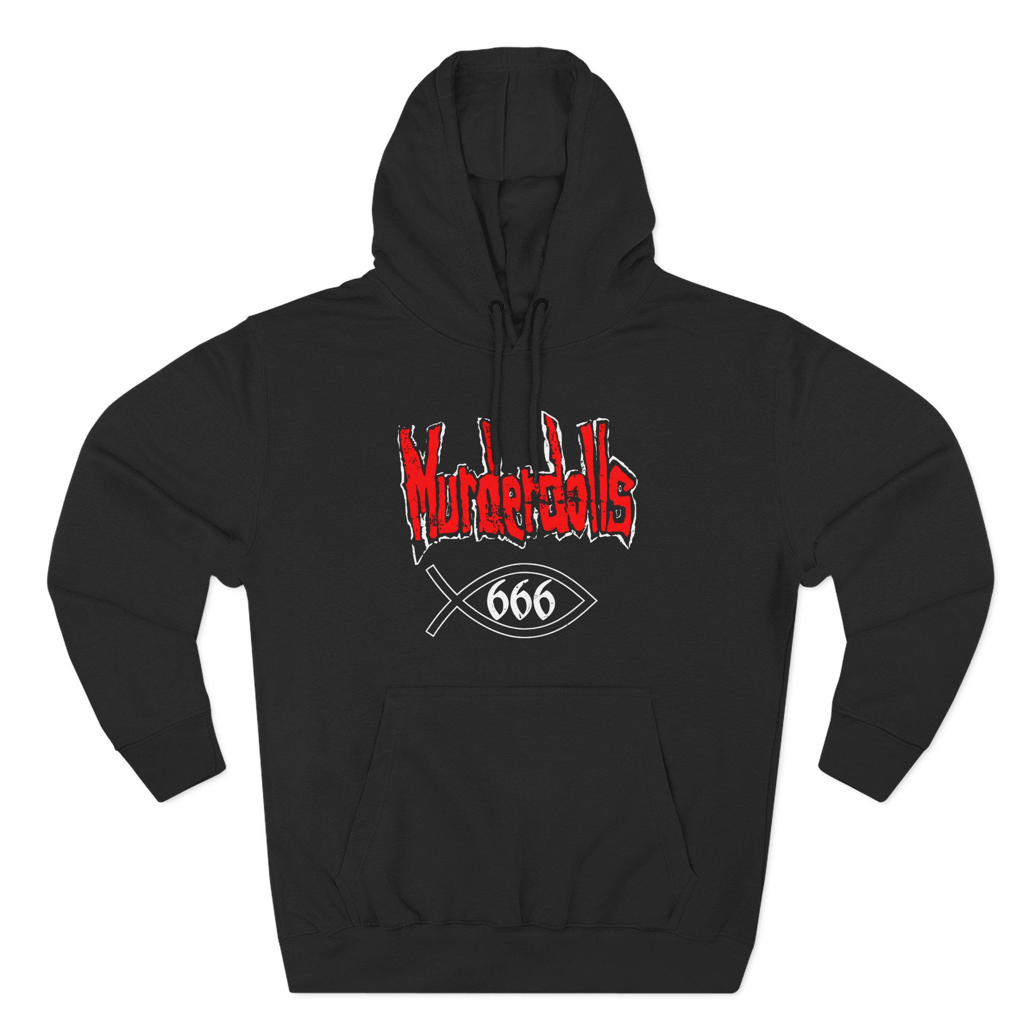 Vintage Early 00s Murderdolls Three-Panel Fleece Hoodie
