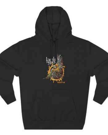 Lamb of God Omens Skeleton Eagle Three-Panel Fleece Hoodie