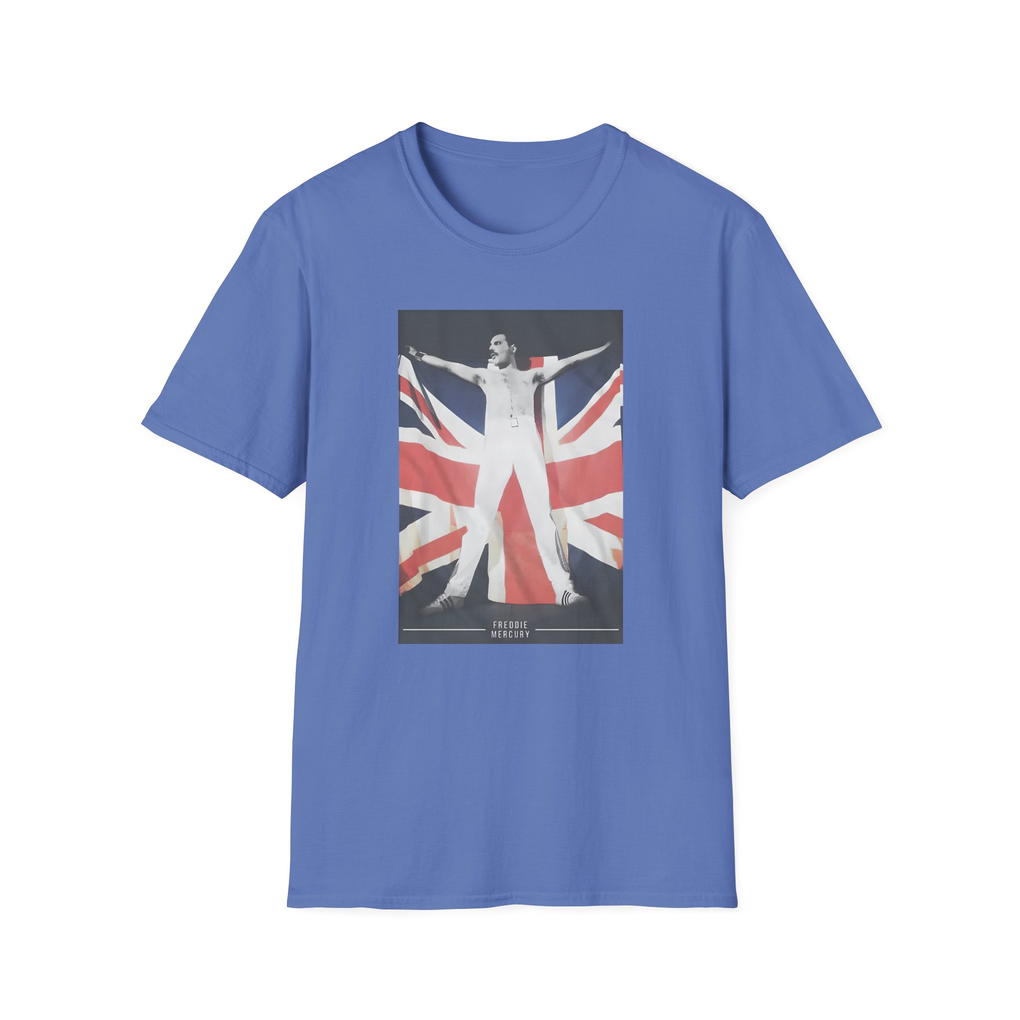 F M Union Jack Flag Unisex Softstyle T-Shirt