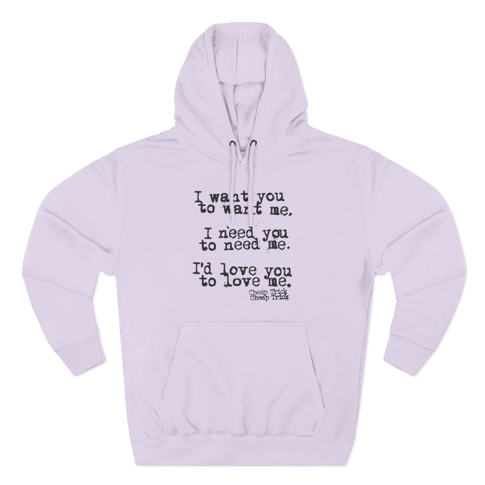 Cheap Trick I Want You to Want Me Three-Panel Fleece Hoodie