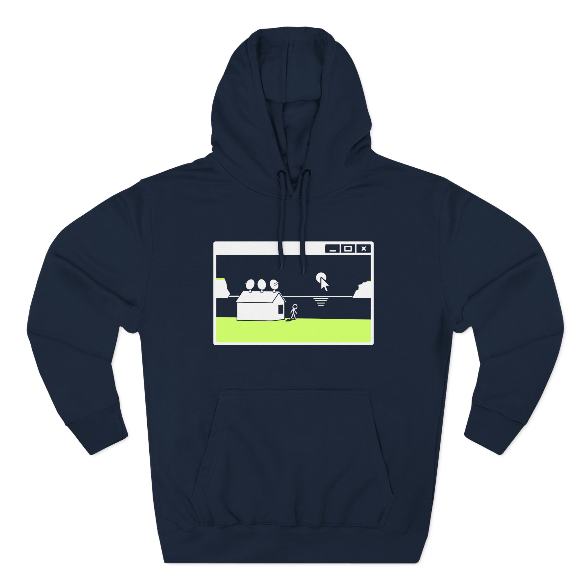 Alan Becker Lo-Fi Three-Panel Fleece Hoodie