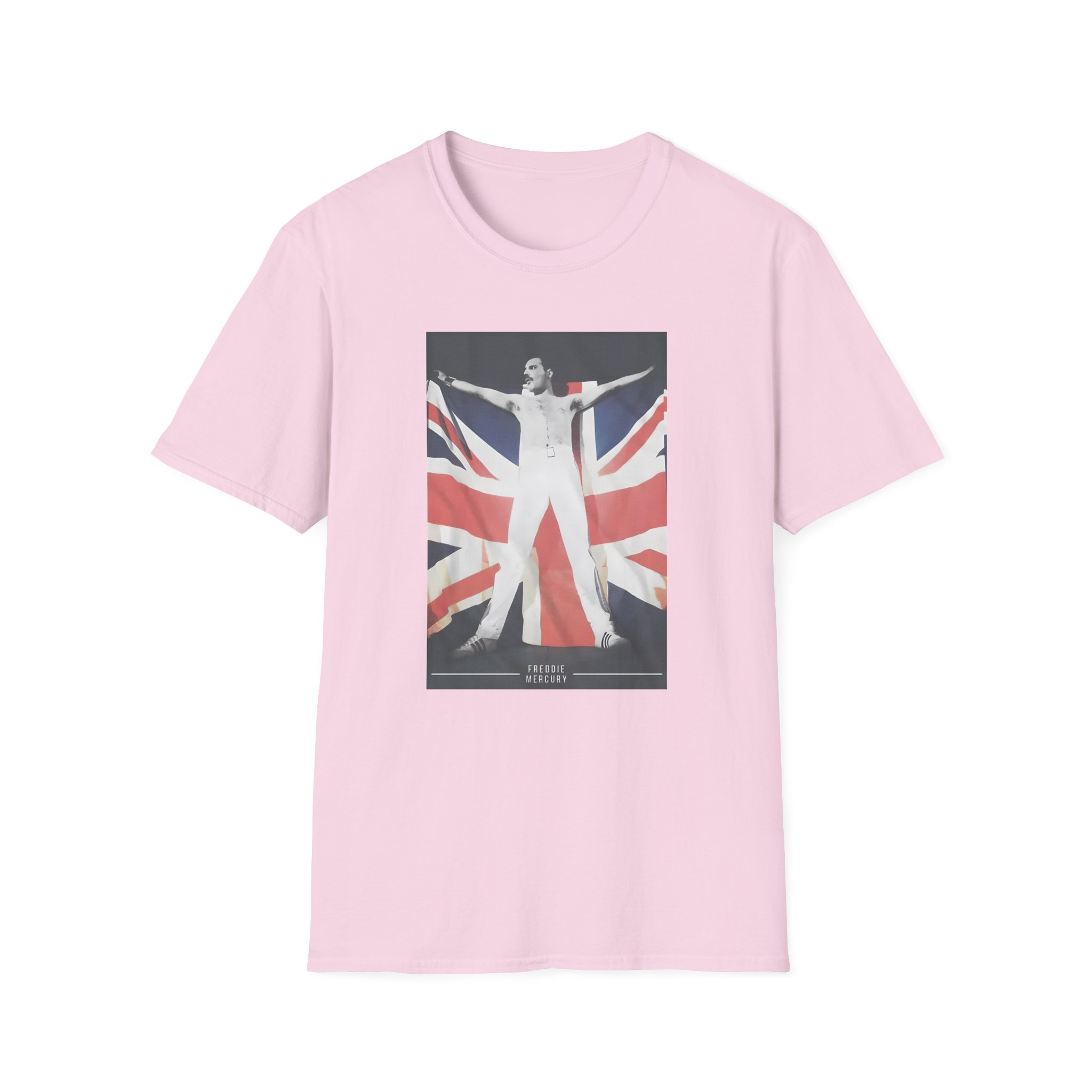 F M Union Jack Flag Unisex Softstyle T-Shirt