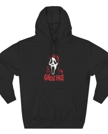 Ghostface Drippy Mask Three-Panel Fleece Hoodie